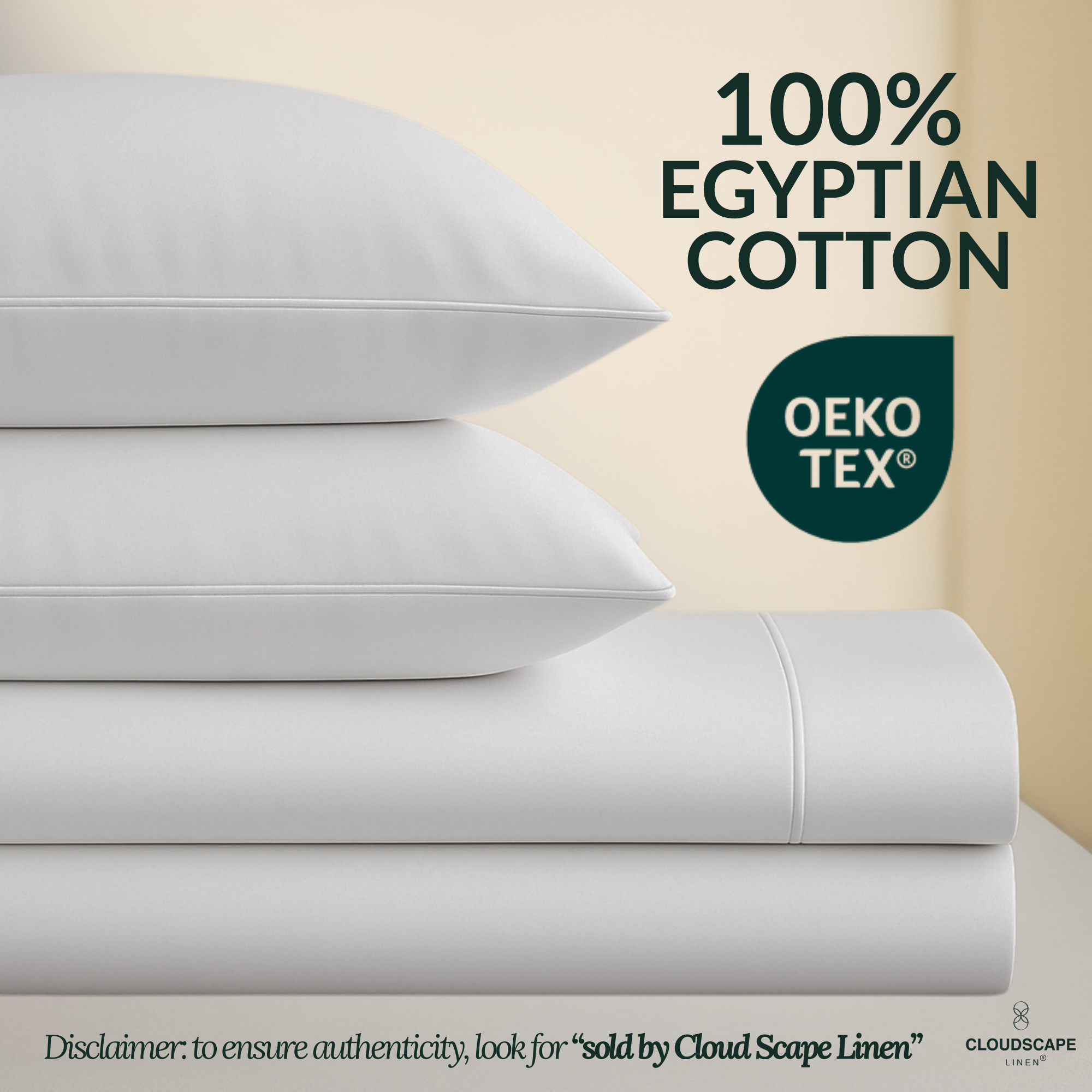 1000 Thread Count Egyptian Cotton : Silver Bedsheet Set