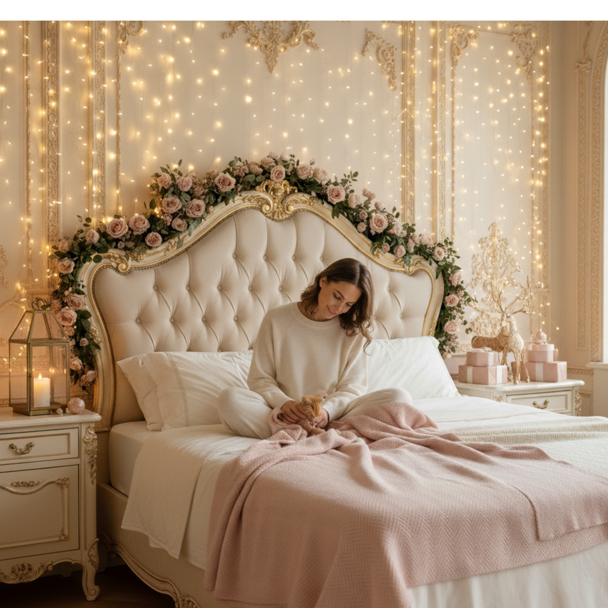 Cotton Herringbone Blanket: Sea Shell Pink