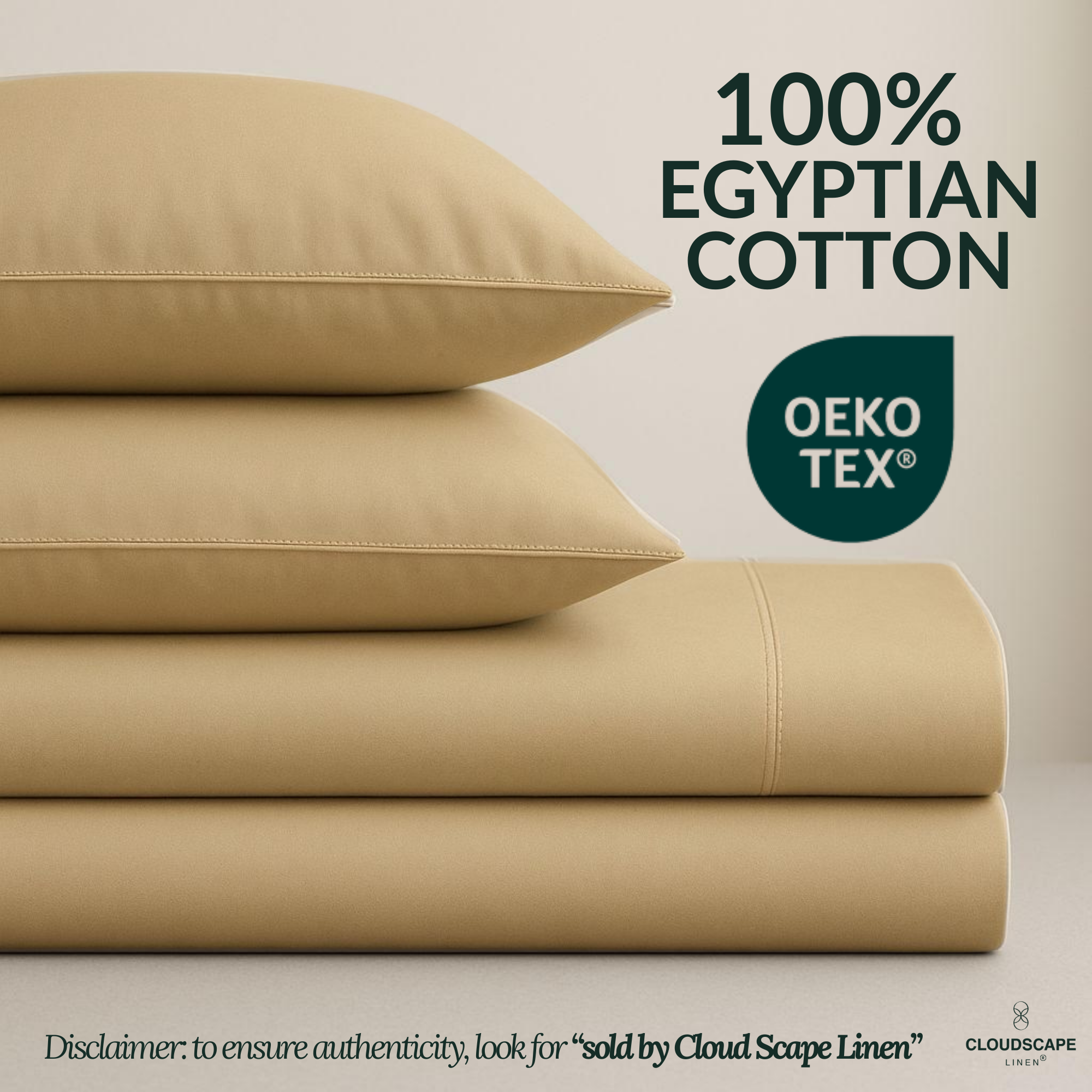 1000 Thread Count Egyptian Cotton : Linen Bedsheet Set