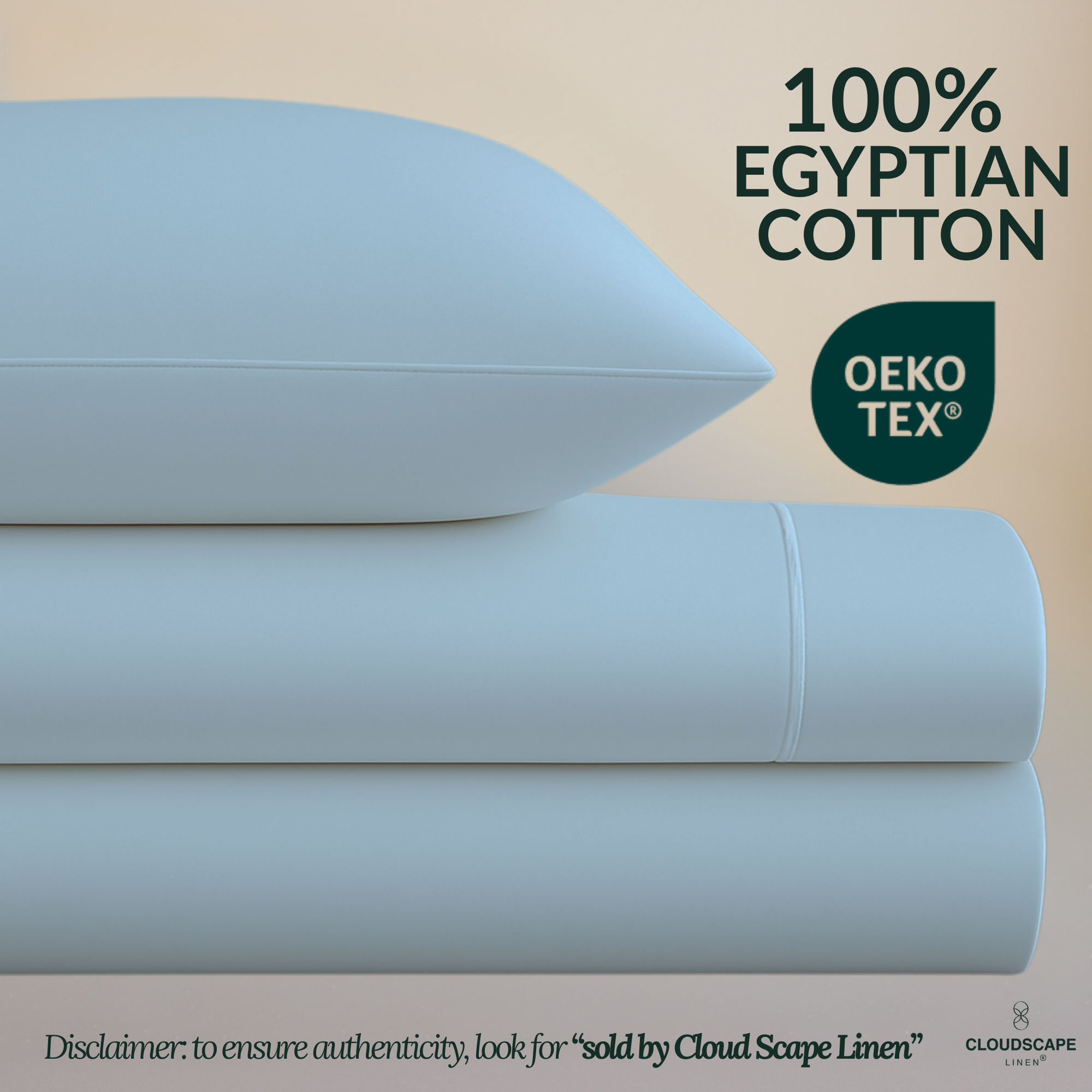 1000 Thread Count Egyptian Cotton : French Blue Bedsheet Set