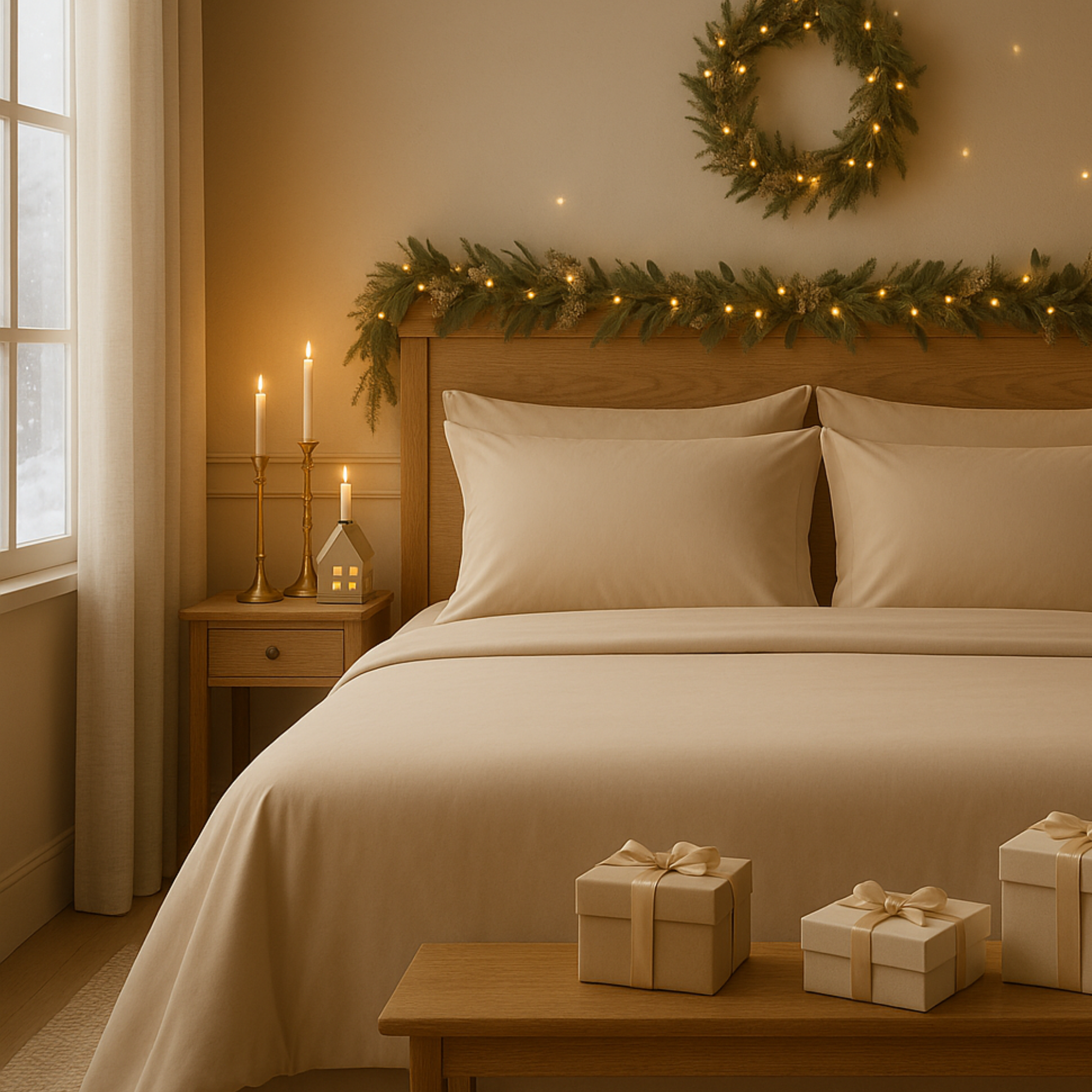 400 Thread Count Egyptian Cotton : Linen Bedsheet Set