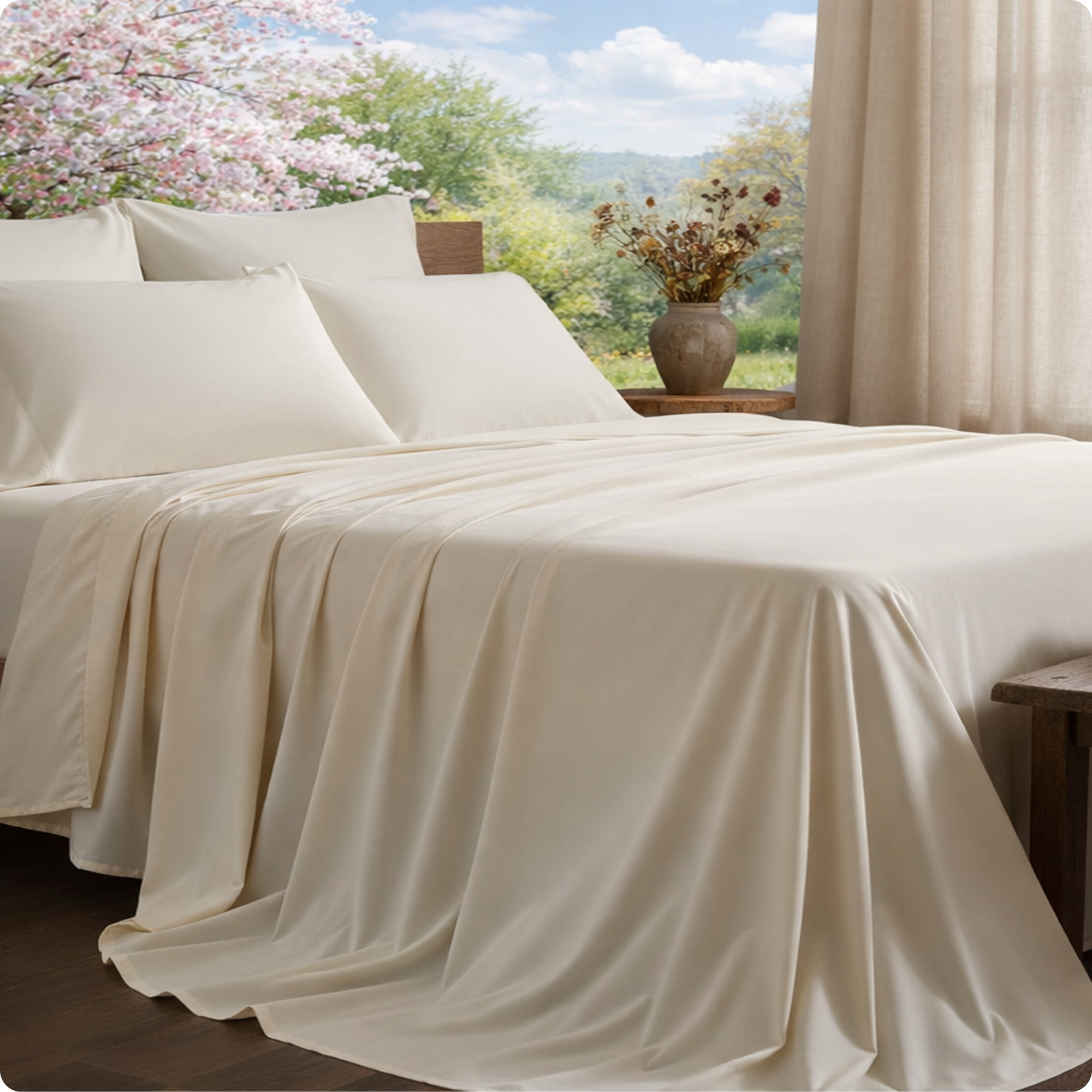 FLCA - Set di 2 federe in 100% cotone egiziano a 500 fili, pettinate a punti lunghi, in puro rasatello naturale, morbido e setoso, Blu, Stanadard Pillow Cases Pair FLCA - Set di 2 federe in 100% cotone egiziano a 500 fili, pettinate a punti lunghi, in puro rasatello naturale, morbido e setoso, Blu, Stanadard Pillow Cases Pair