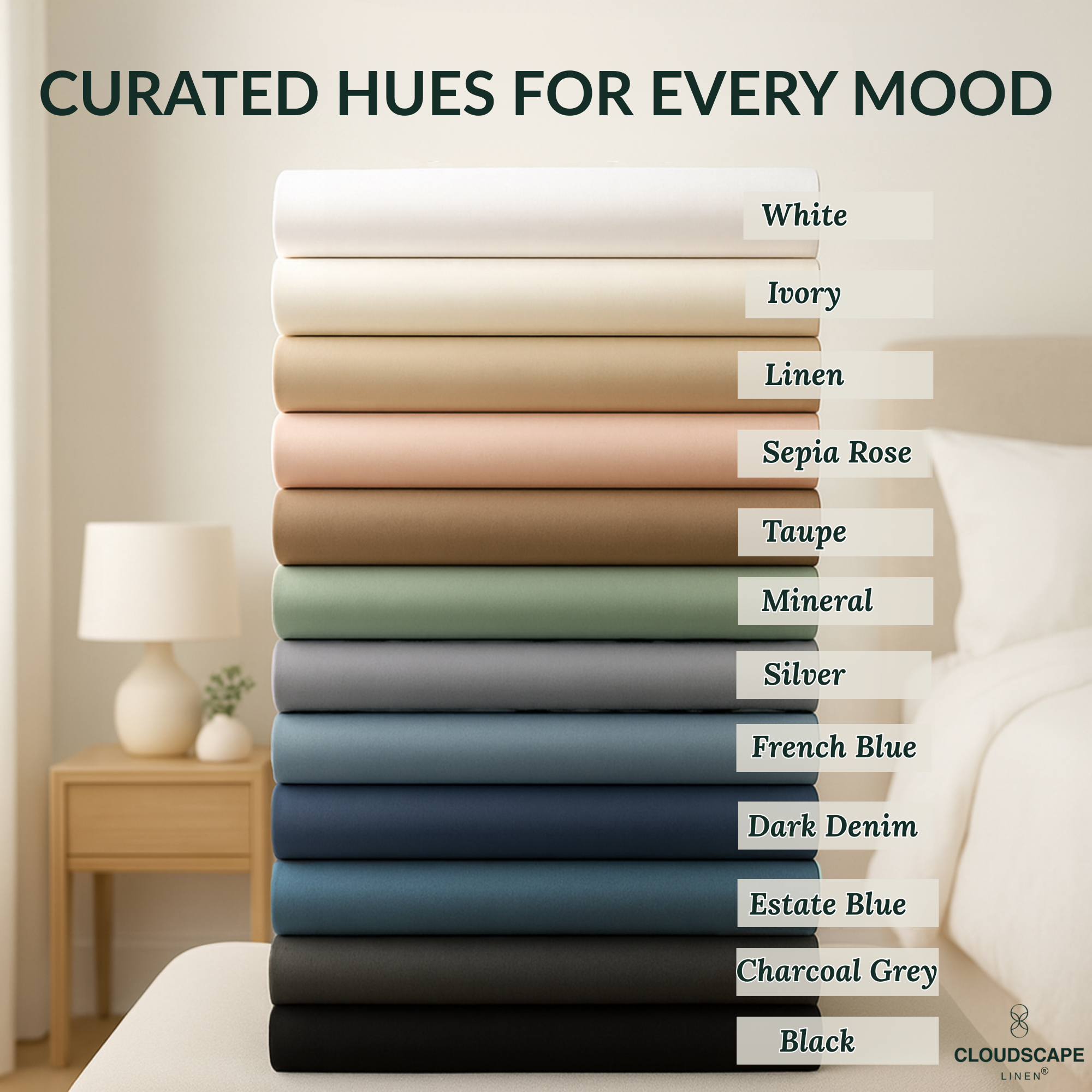 1000 Thread Count Egyptian Cotton : White Bedsheet Set