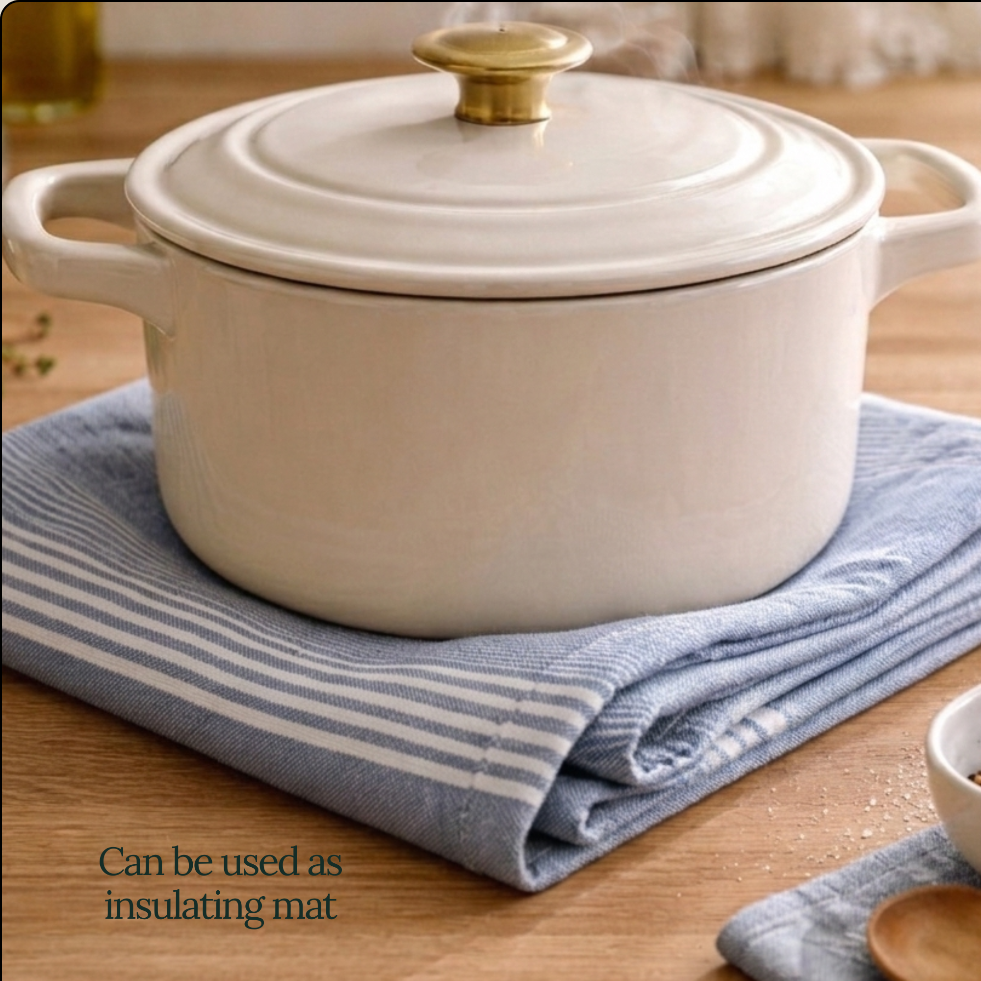 12-Piece Oversized Kitchen Towels: Indigo