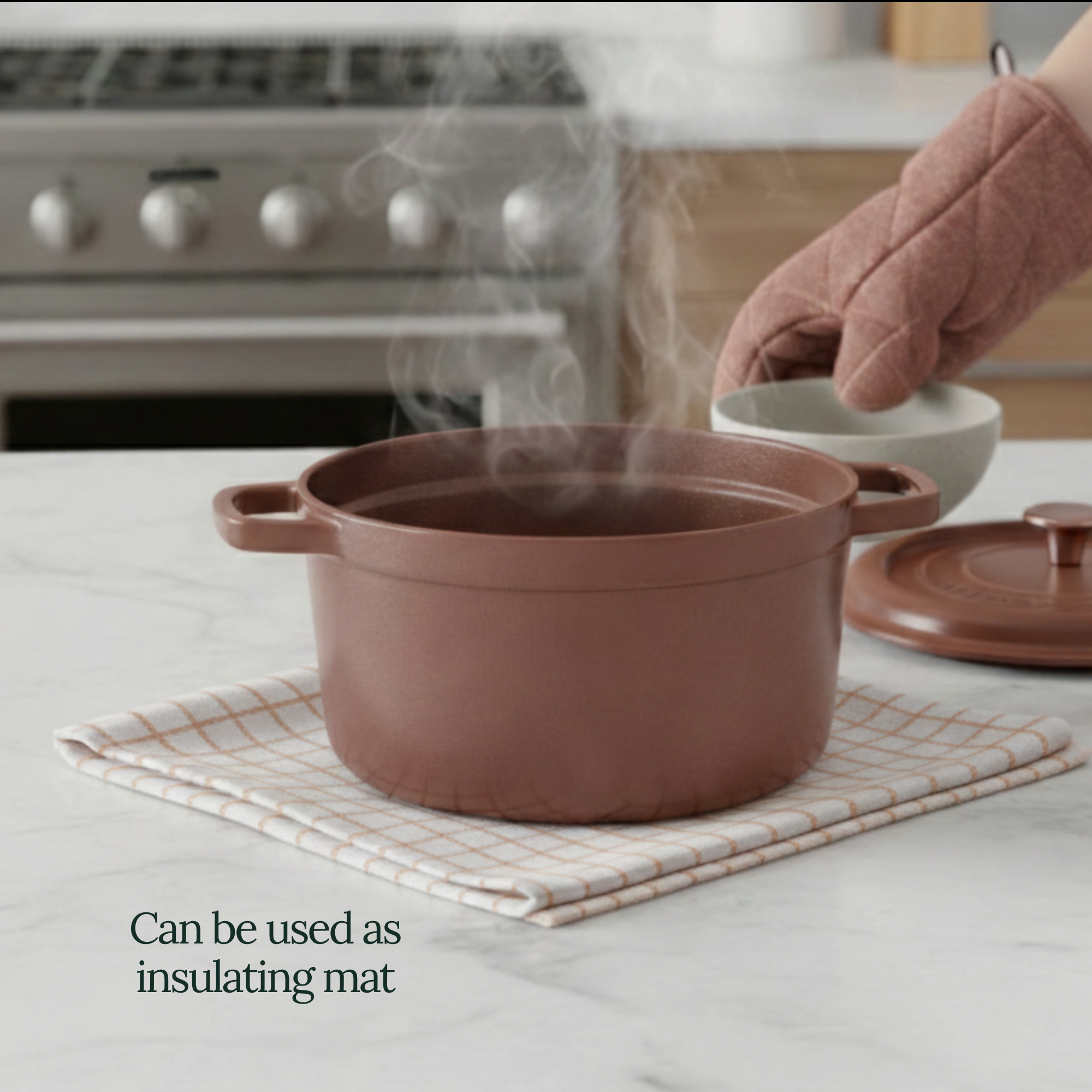 12-Piece Oversized Kitchen Towels: Beige