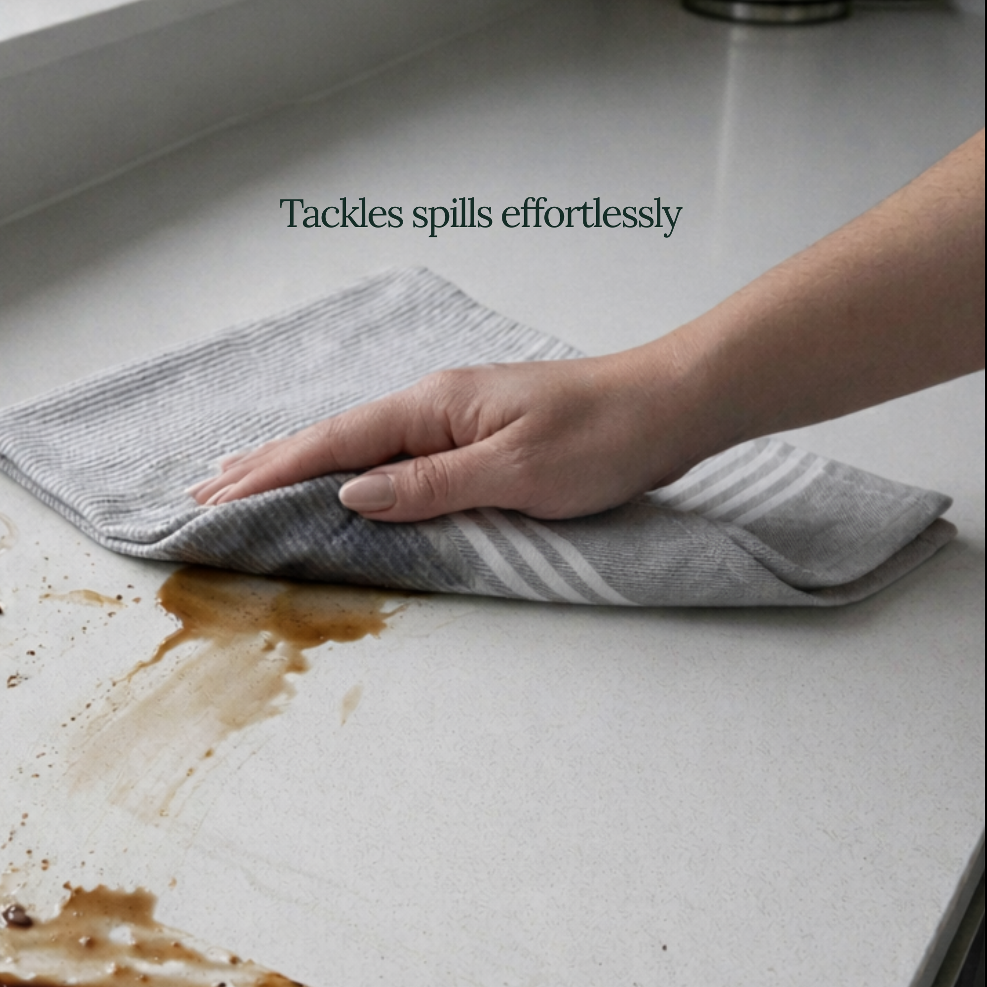 12-Piece Oversized Kitchen Towels: Grey