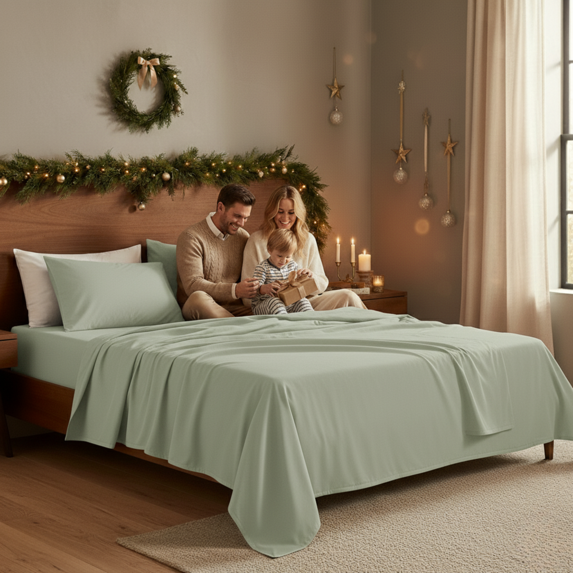 1000 Thread Count Egyptian Cotton : Mineral Bedsheet Set