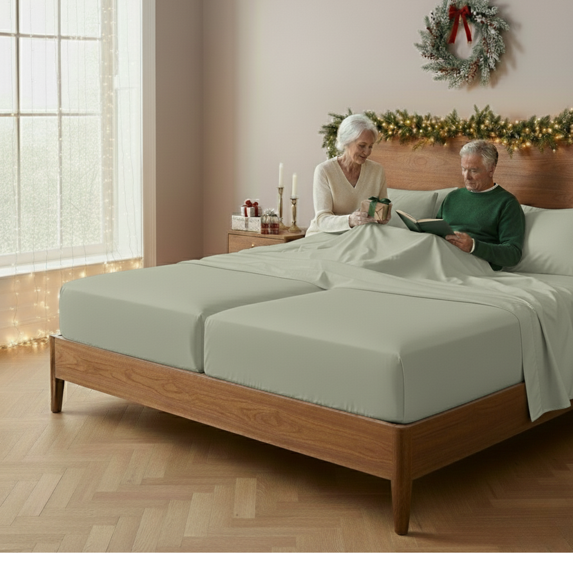 1000 Thread Count Egyptian Cotton : Mineral Bedsheet Set