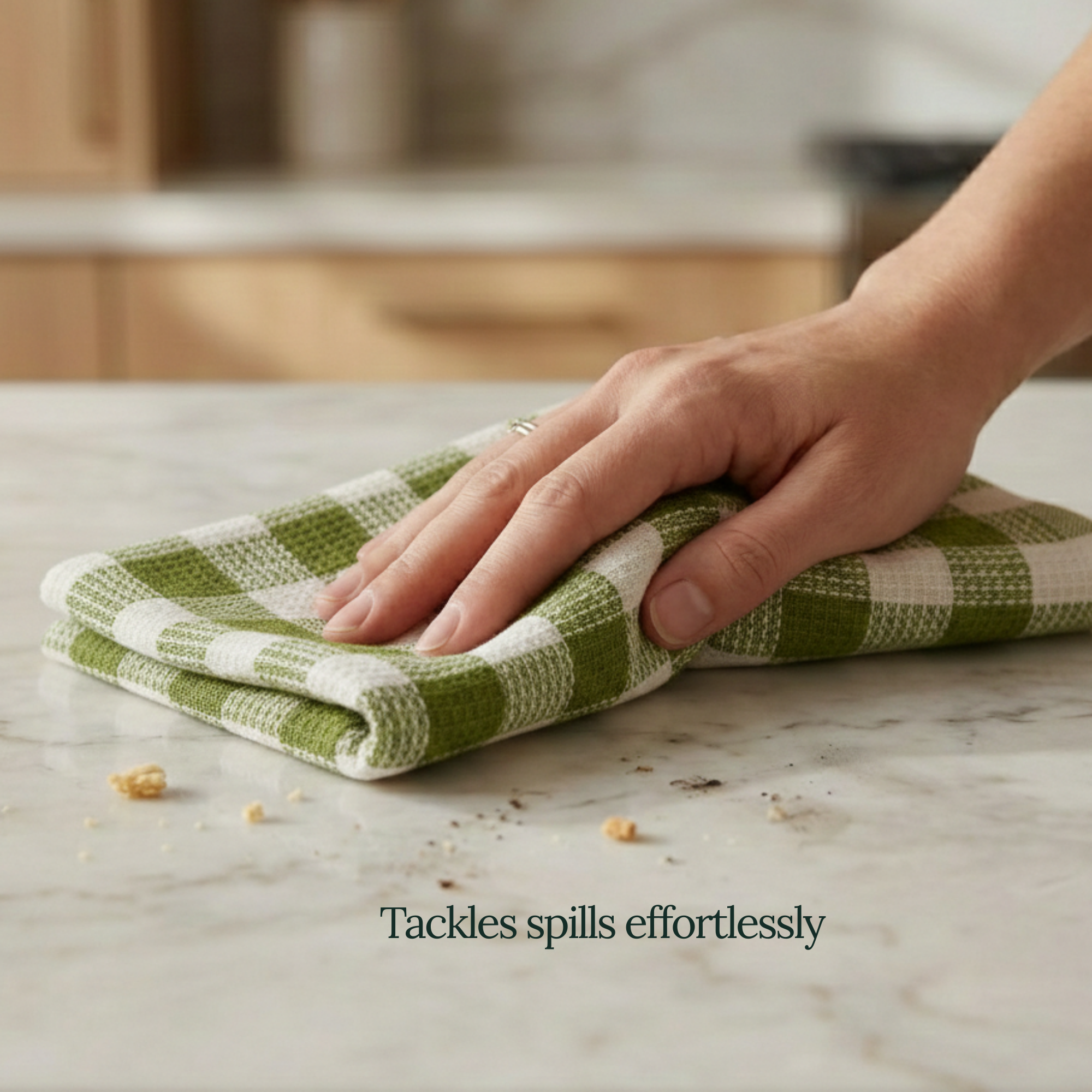 6-Piece Oversized Kitchen Towels: Olive