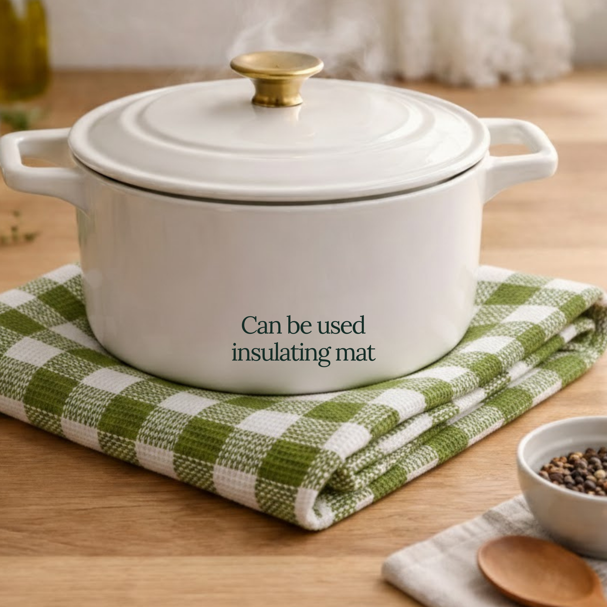 6-Piece Oversized Kitchen Towels: Olive