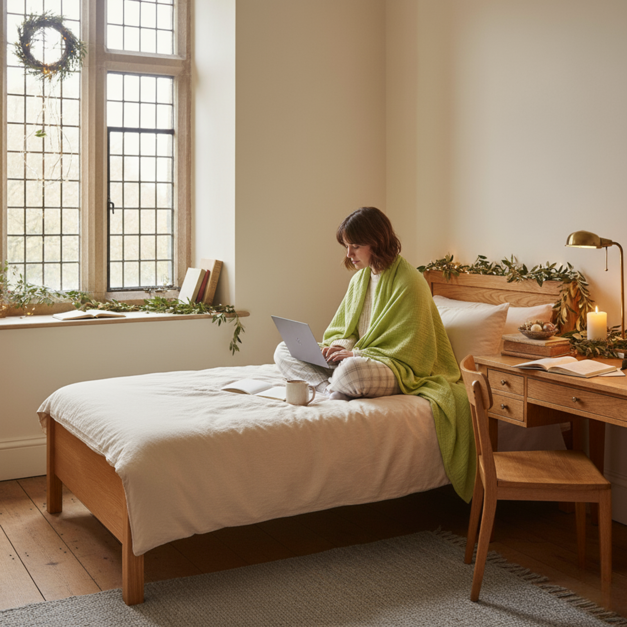 8 Layer Cotton Muslin Blanket - Sea Foam