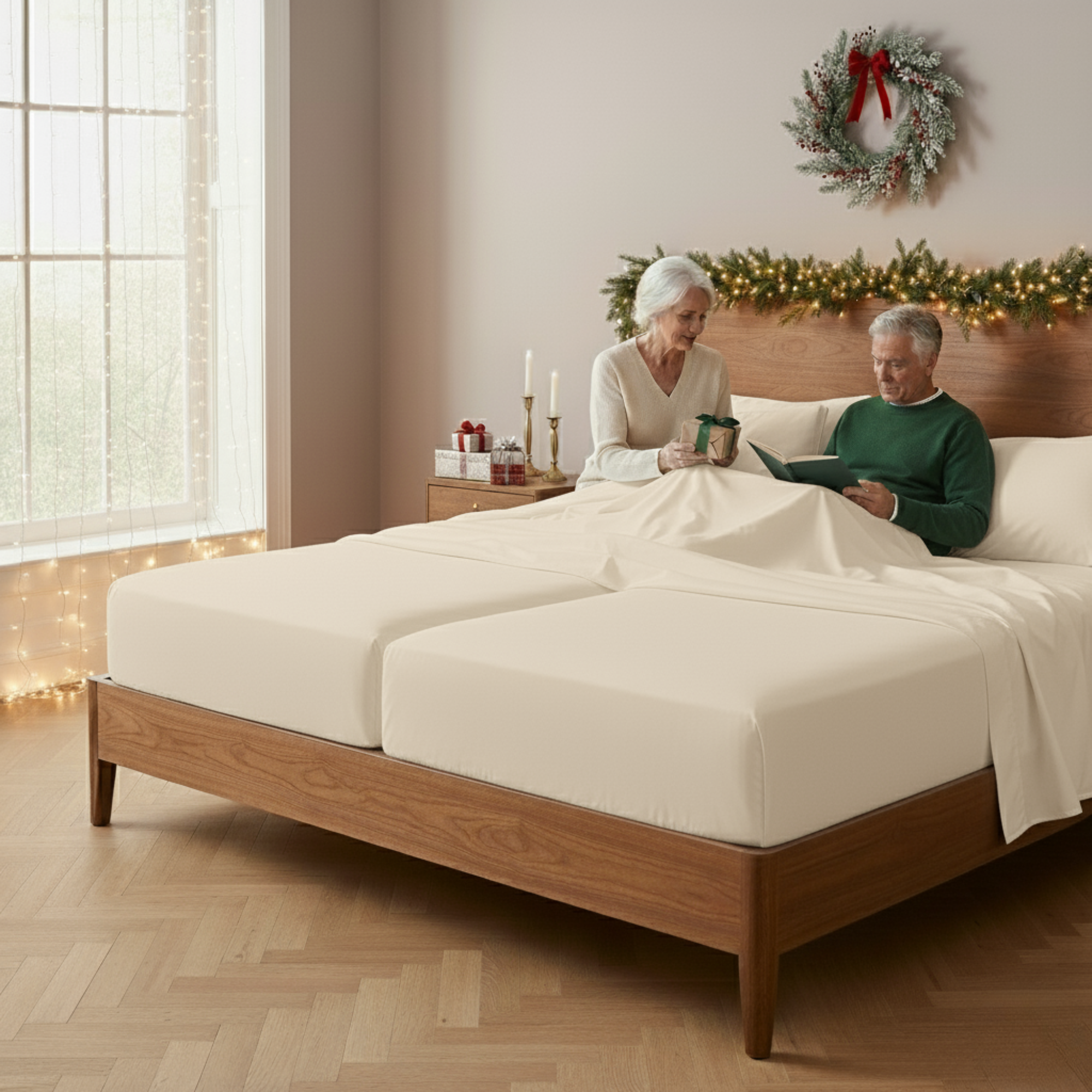 1000 Thread Count Egyptian Cotton : Ivory Bedsheet Set