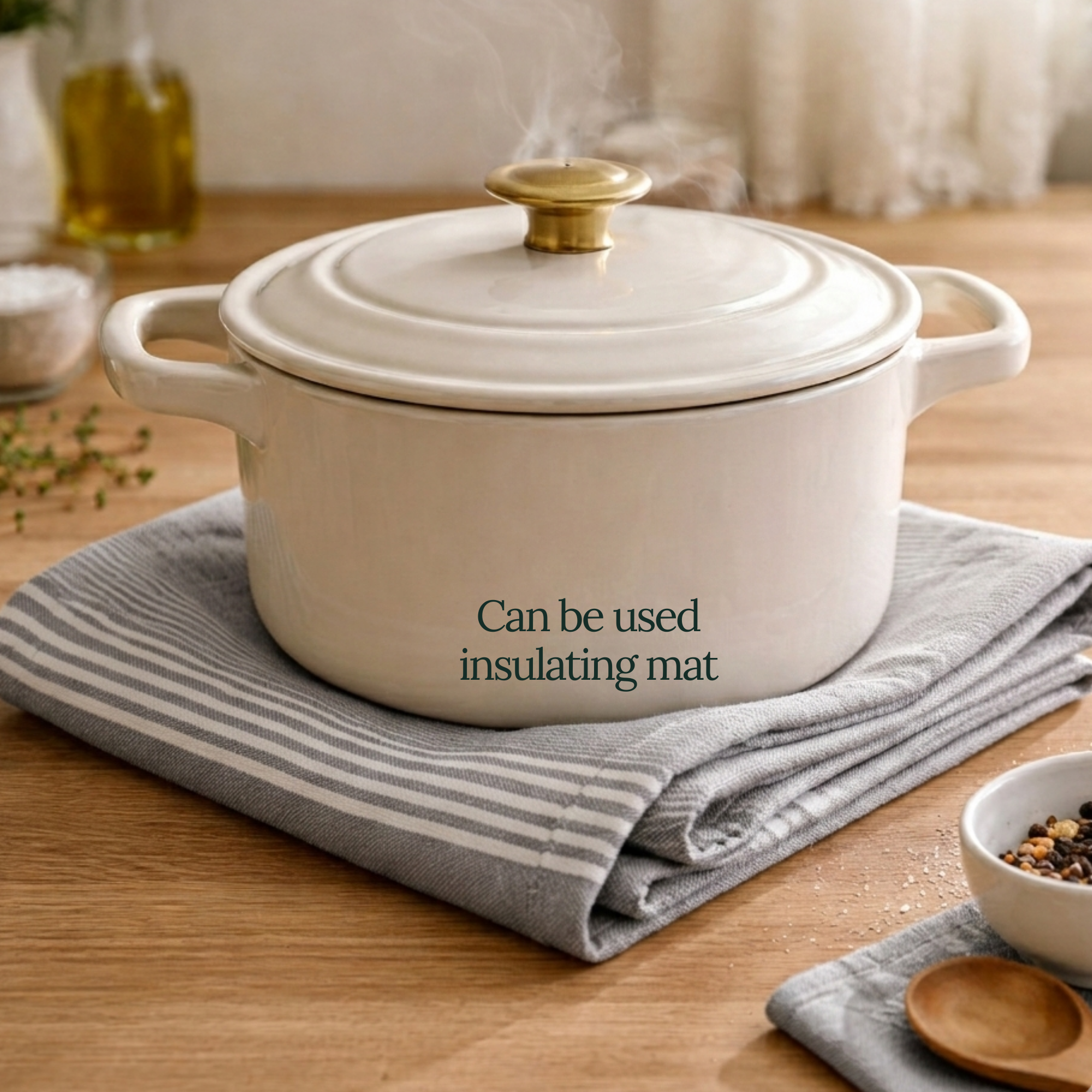 6-Piece Oversized Kitchen Towels: Grey