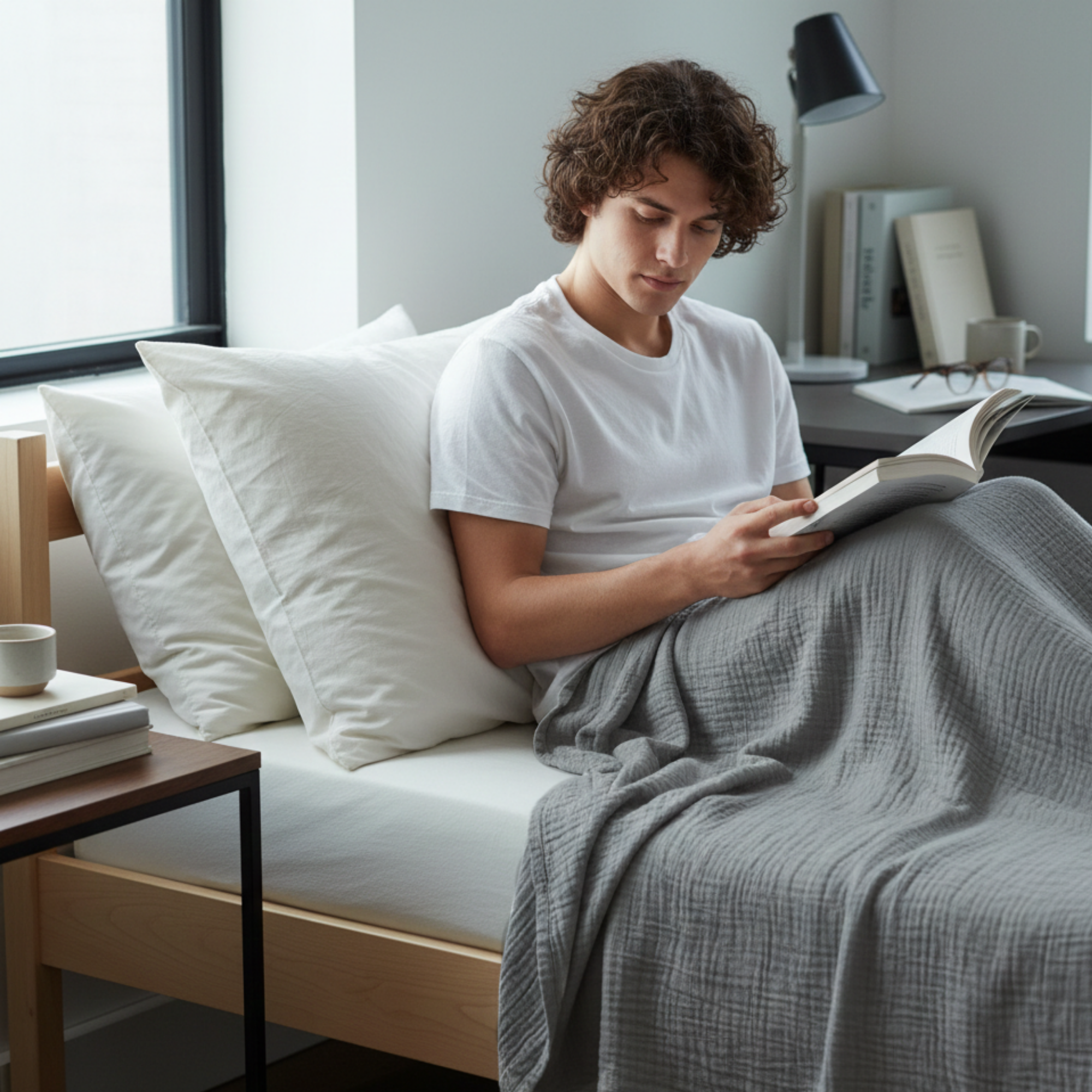 8 Layer Cotton Muslin Blanket - Dark Grey