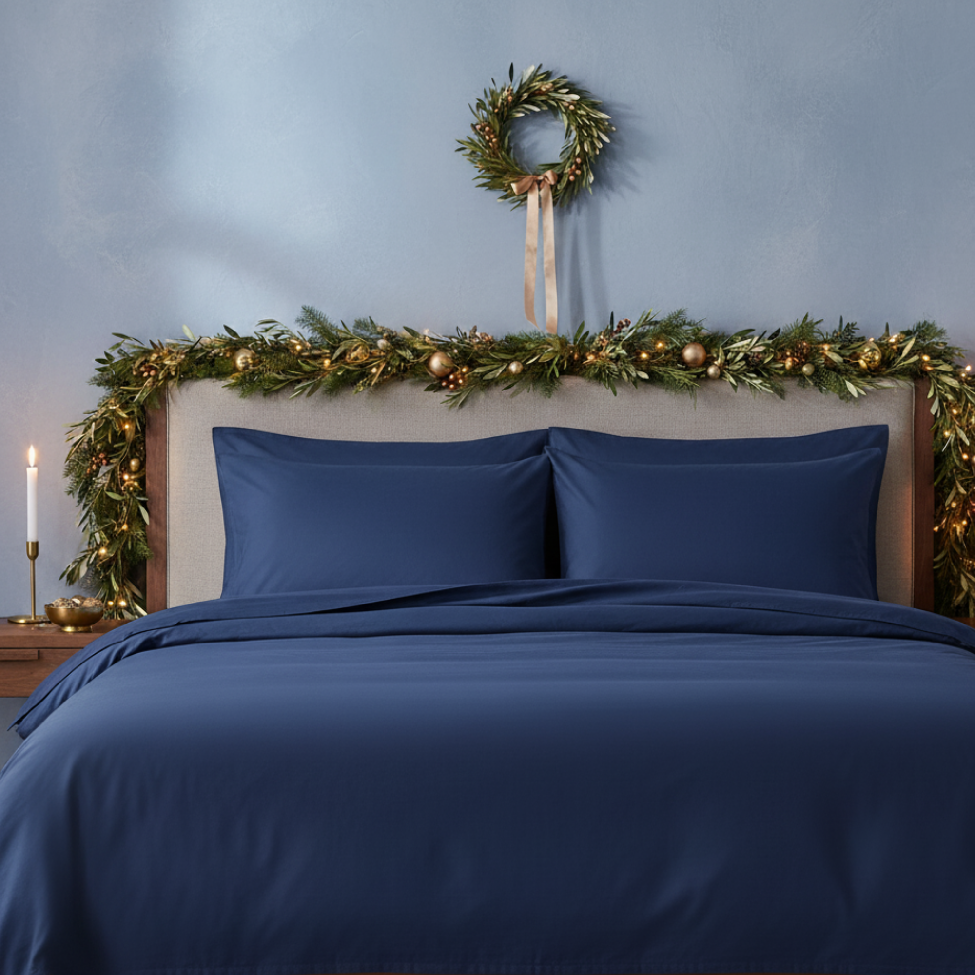 1000 Thread Count Egyptian Cotton : Dark Denim Bedsheet Set