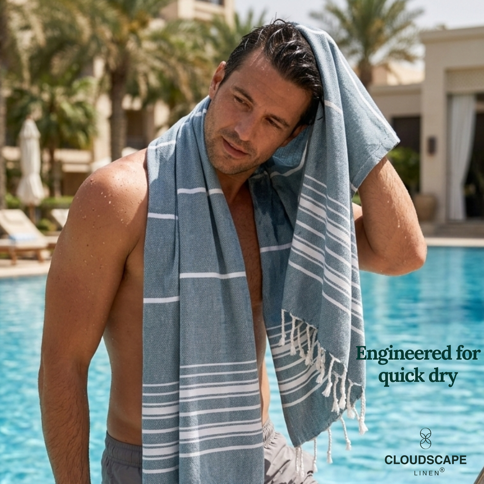 Pack Of 6 Oversized Premium Beach Towels Set - Multi 2