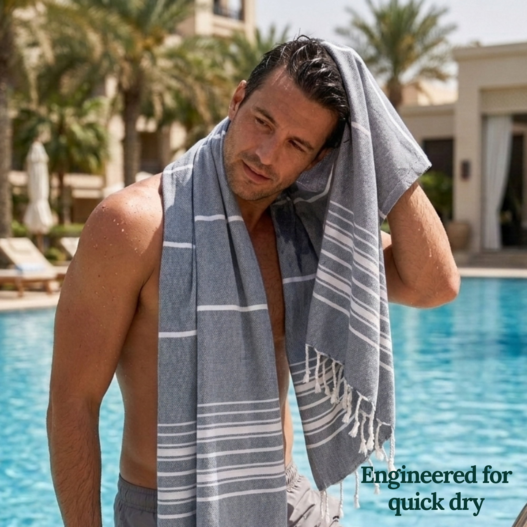 Pack Of 6 Oversized Premium Beach Towels Set - Multi 1