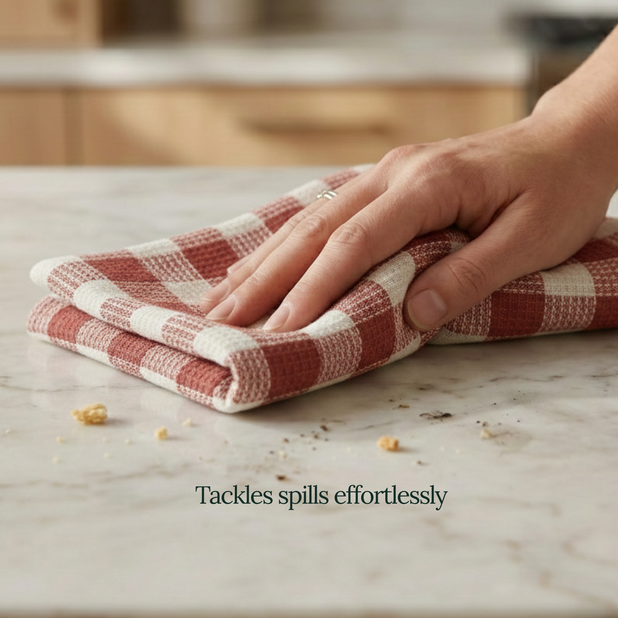 6-Piece Oversized Kitchen Towels: Rust