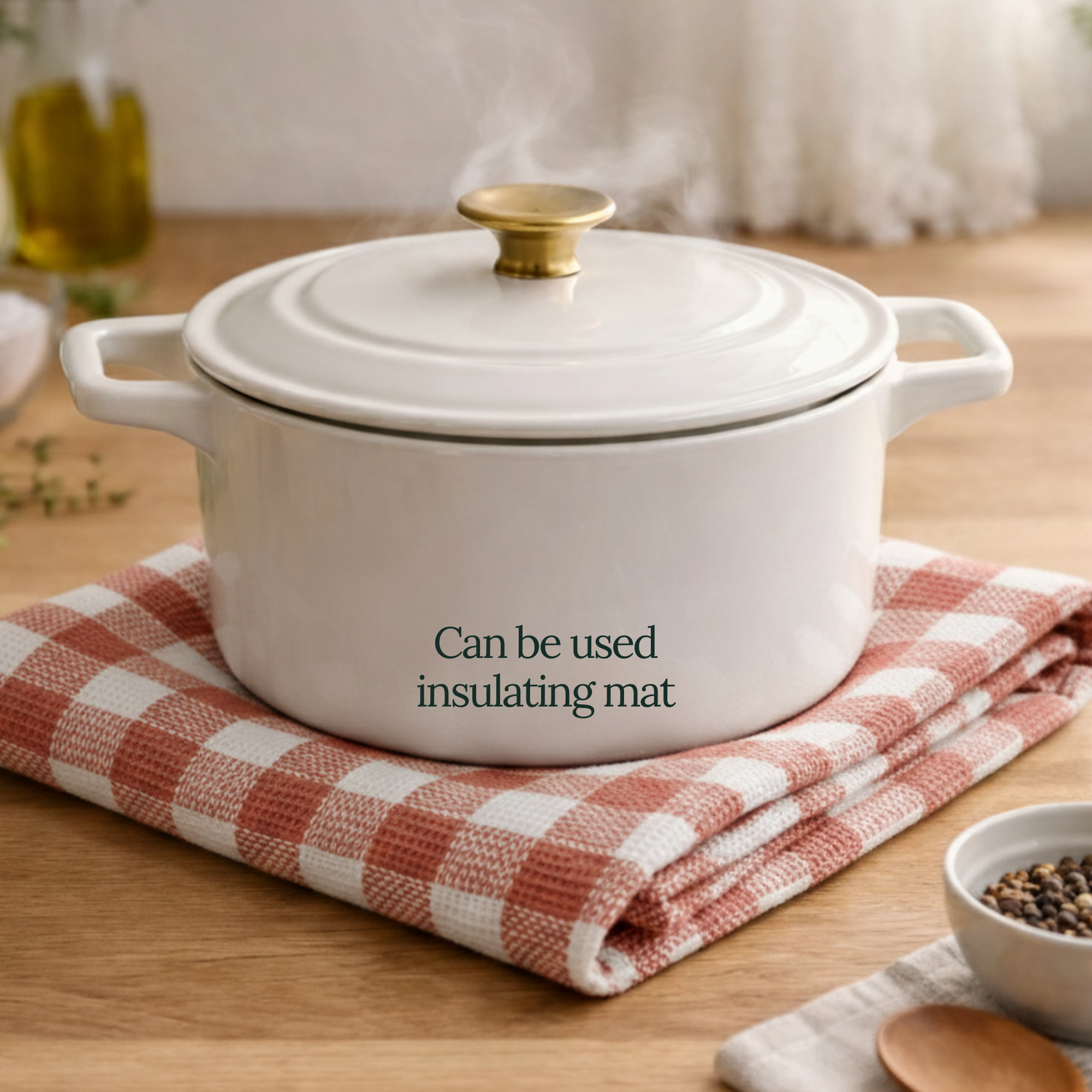 6-Piece Oversized Kitchen Towels: Rust