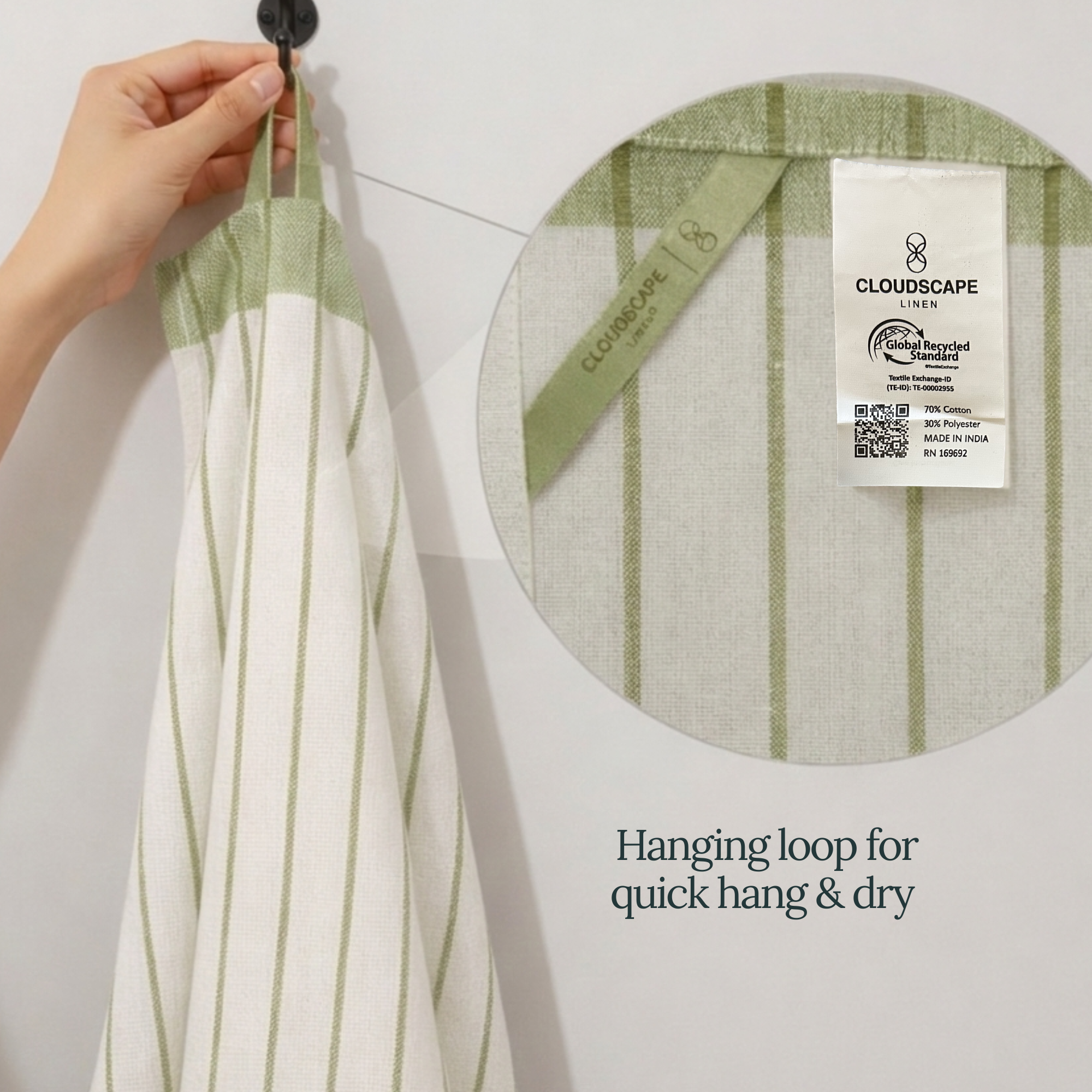 12-Piece Oversized Kitchen Towels: Olive