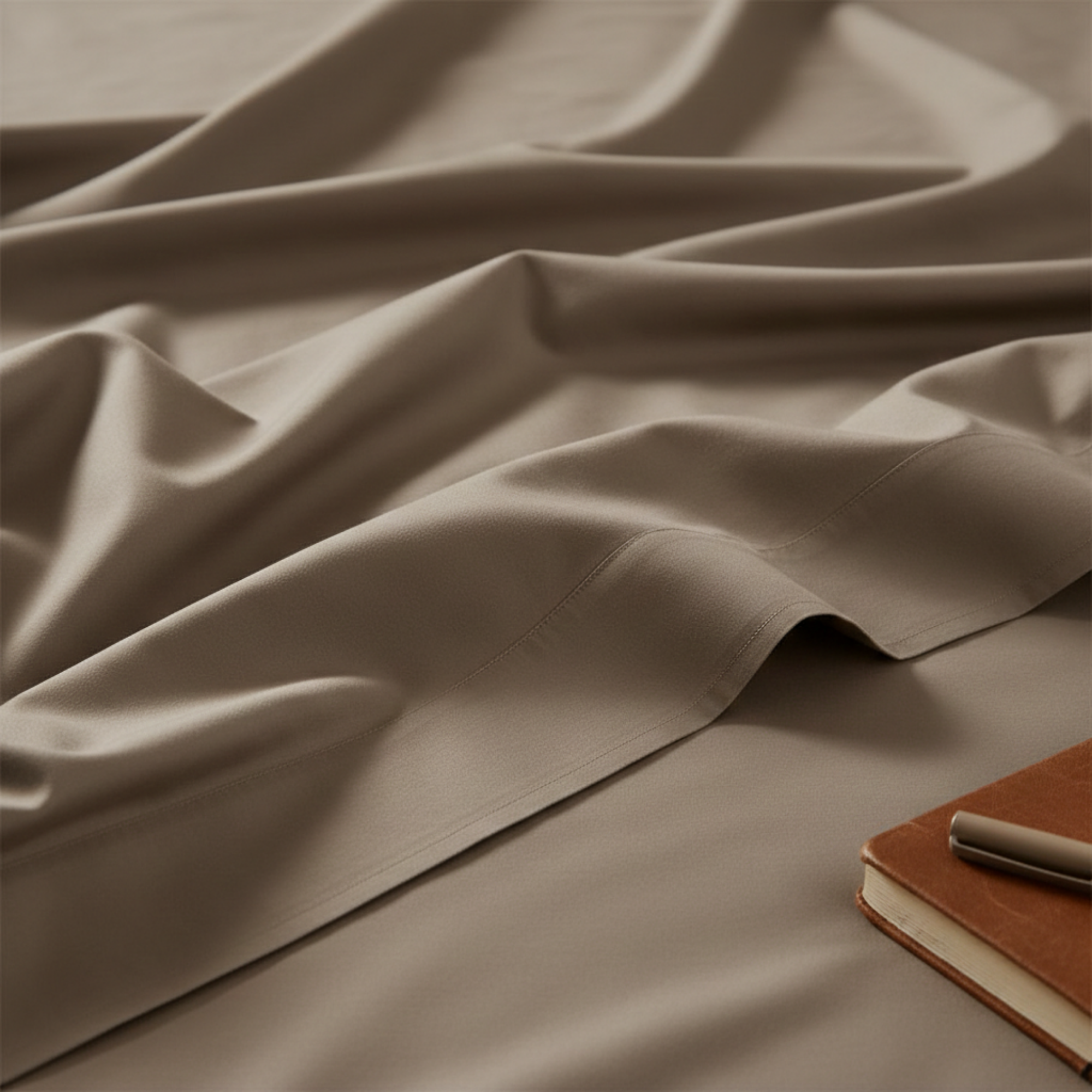 400 Thread Count Egyptian Cotton : Taupe Bedsheet Set