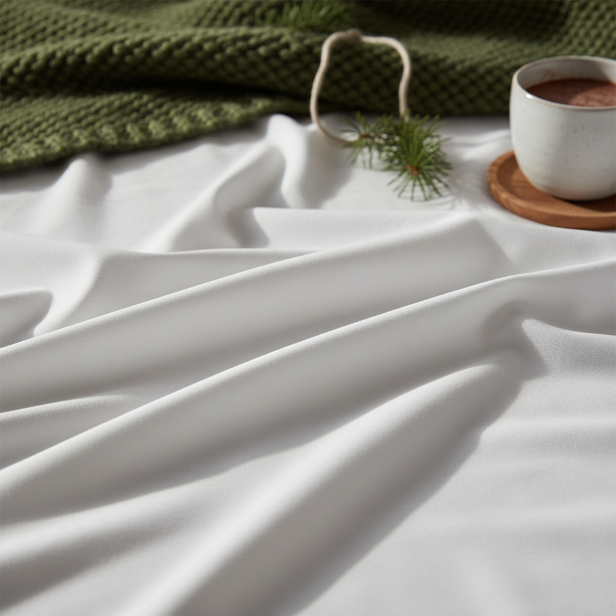 400 Thread Count Egyptian Cotton : White Bedsheet Set