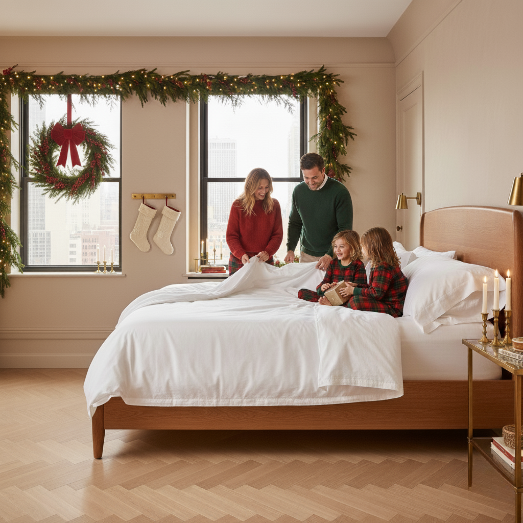 1000 Thread Count Egyptian Cotton : White Bedsheet Set