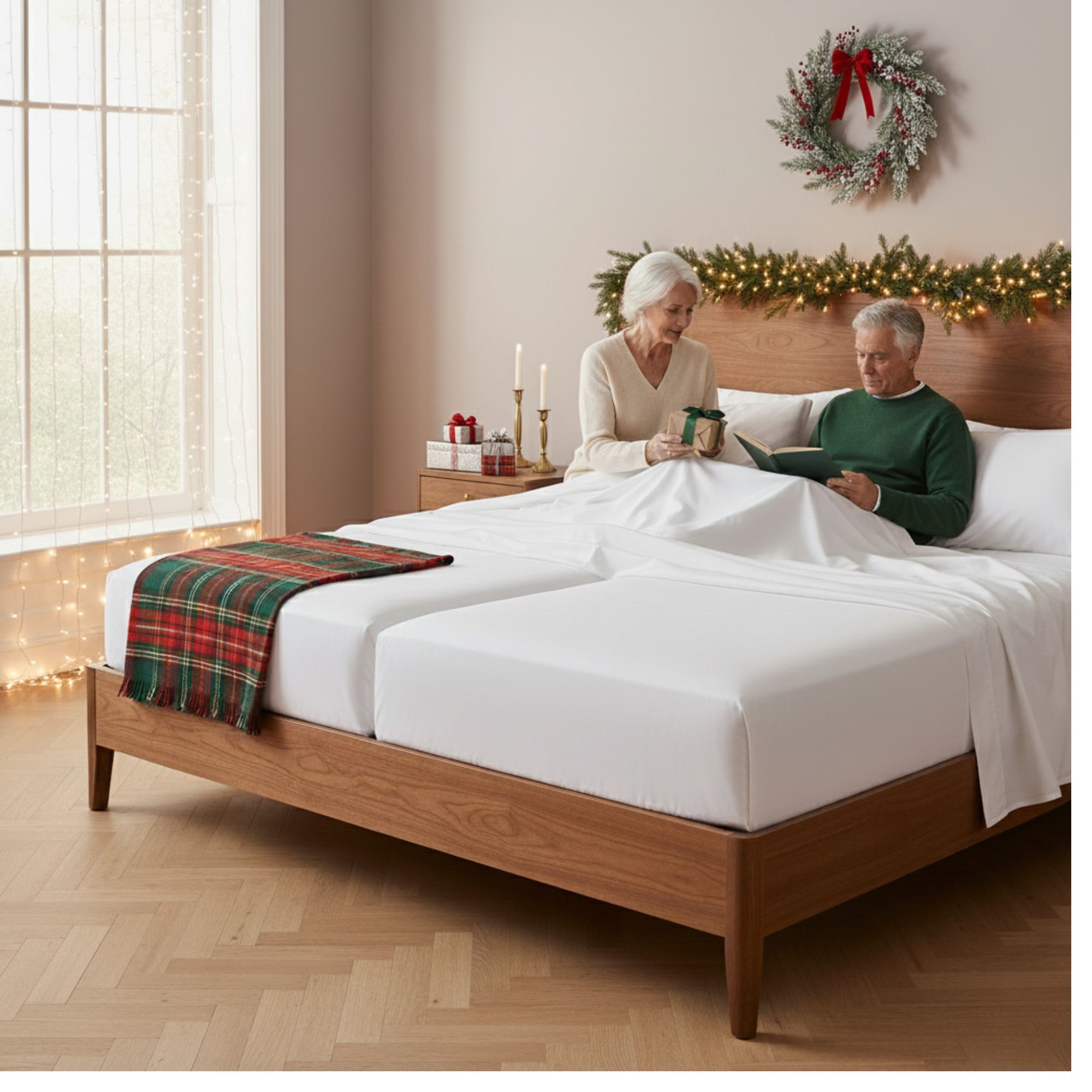 1000 Thread Count Egyptian Cotton : White Bedsheet Set