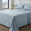 1000 Thread Count Egyptian Cotton : French Blue Bedsheet Set