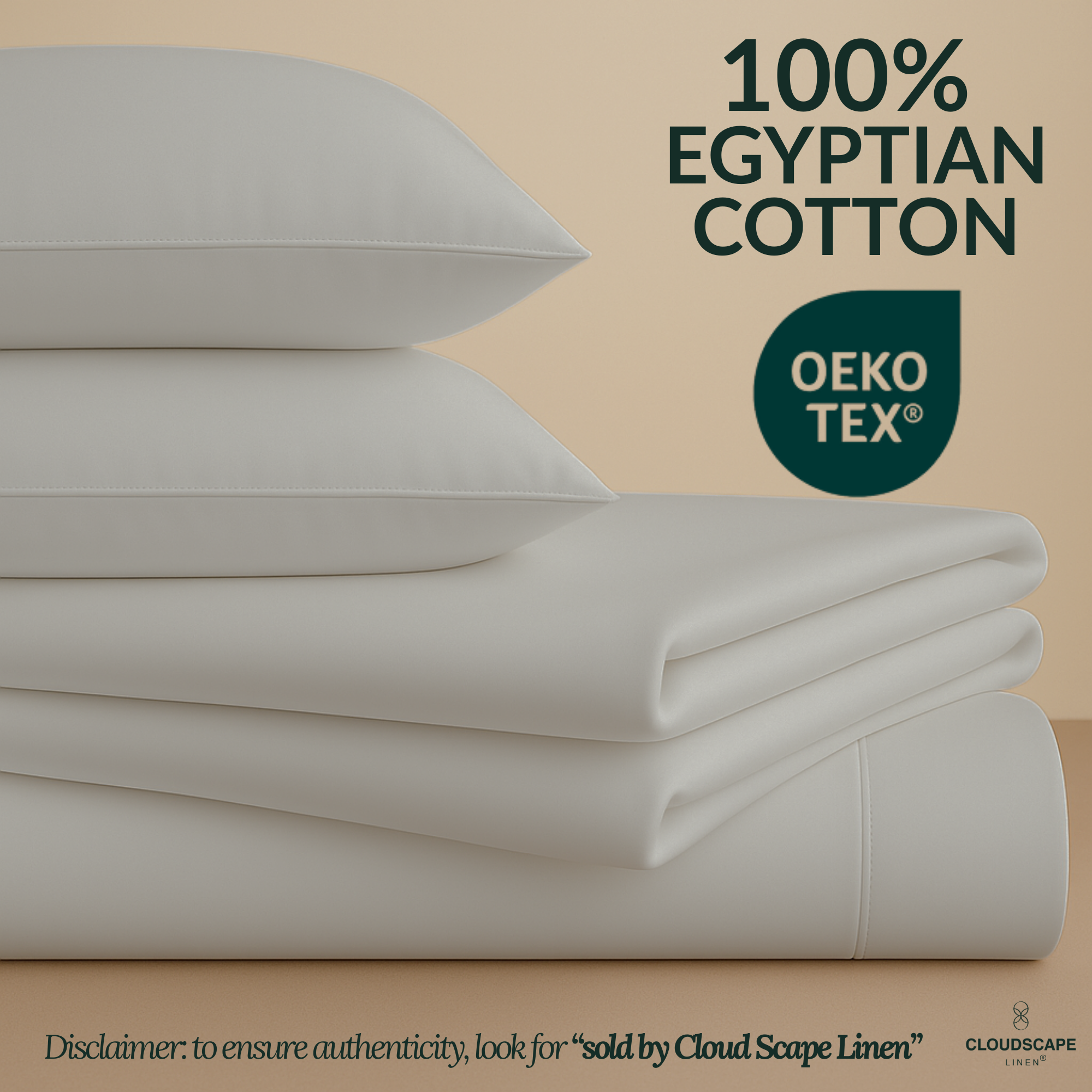1000 Thread Count Egyptian Cotton : Silver Bedsheet Set