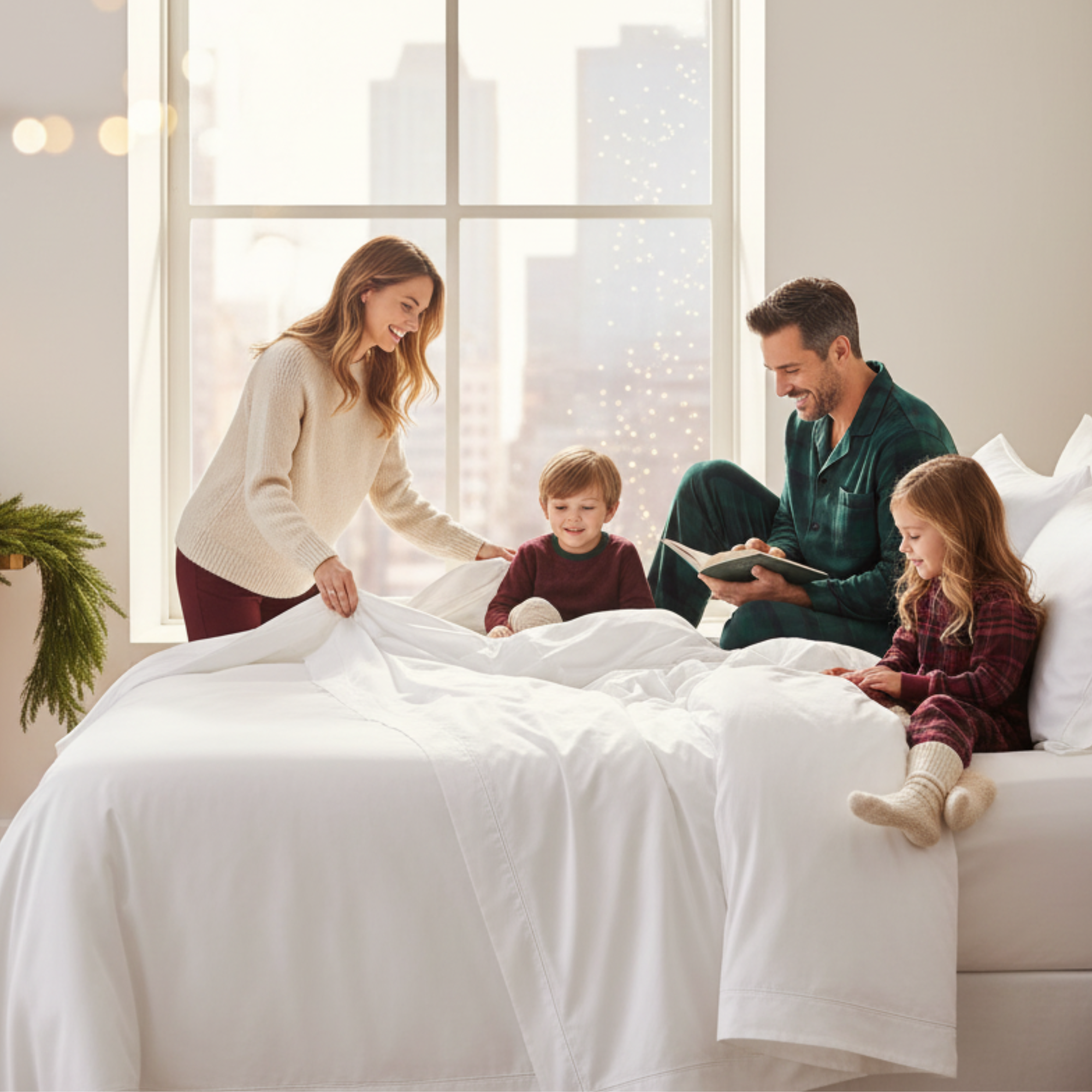 1000 Thread Count Egyptian Cotton : White Bedsheet Set