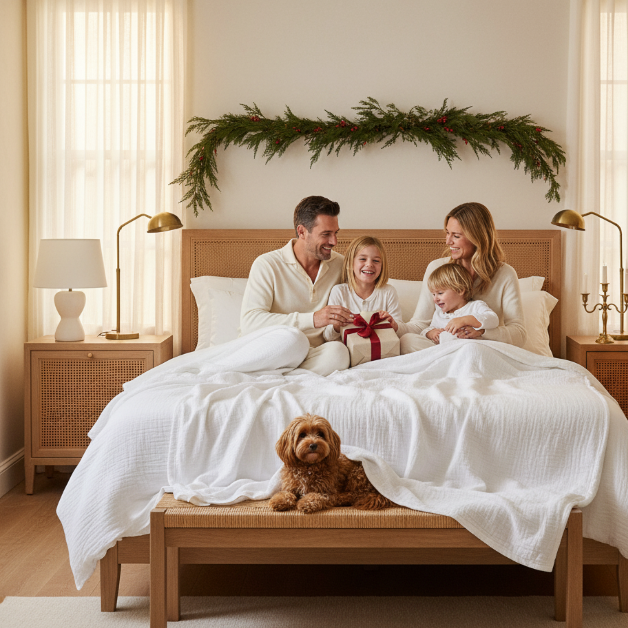 8 Layer Cotton Muslin Blanket - White