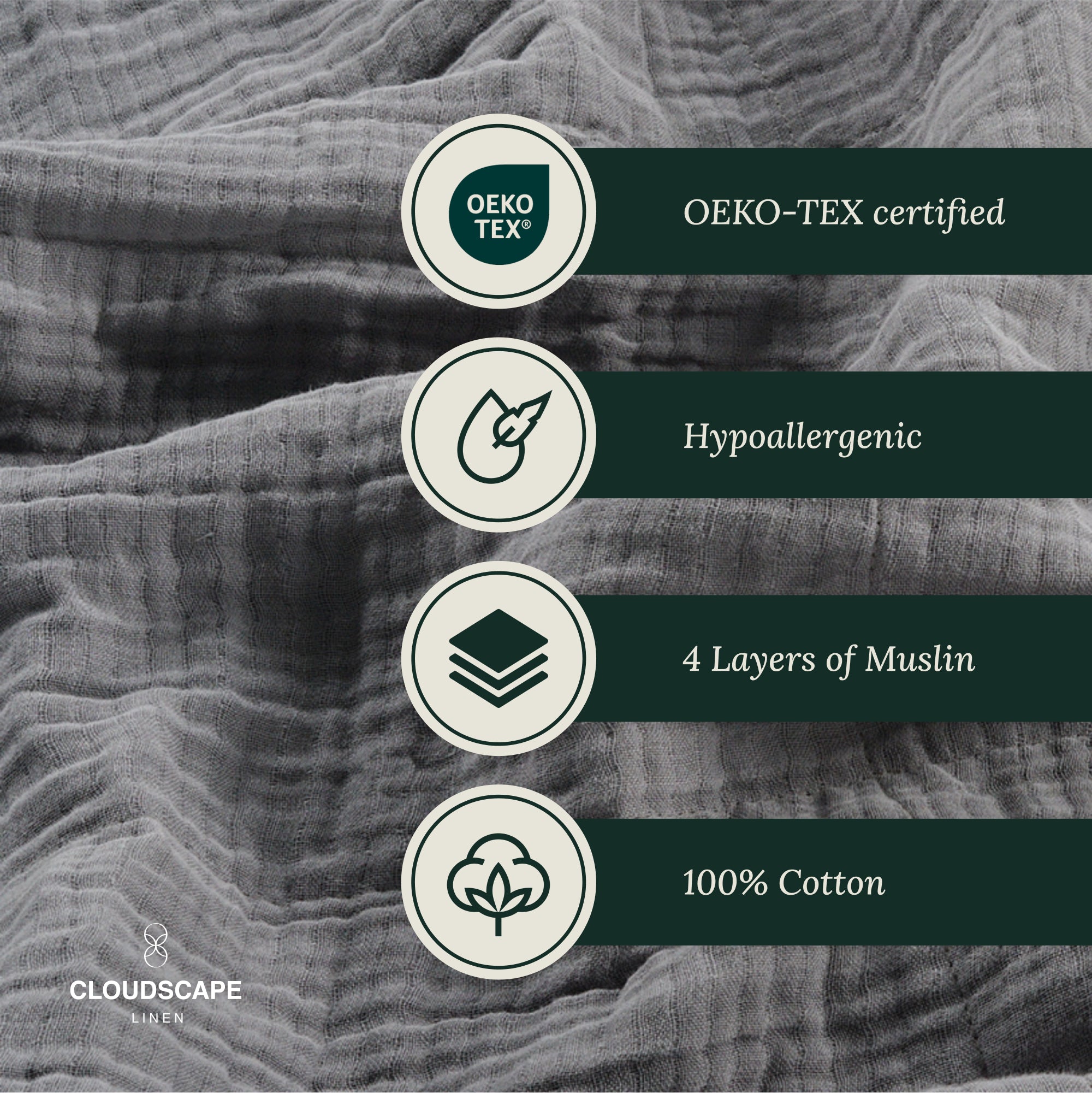 4 Layer Cotton Muslin Blanket - Sharskin