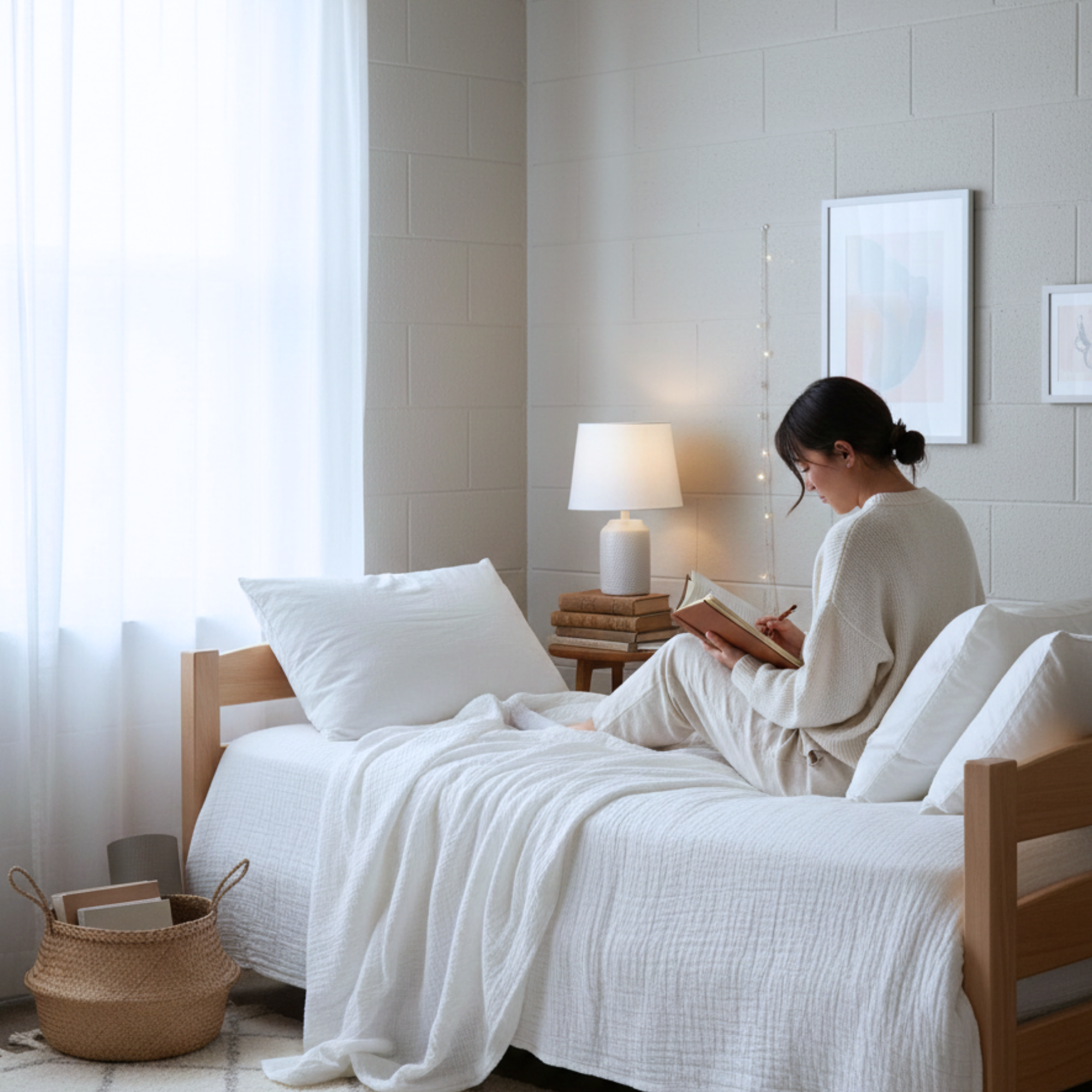 8 Layer Cotton Muslin Blanket - White