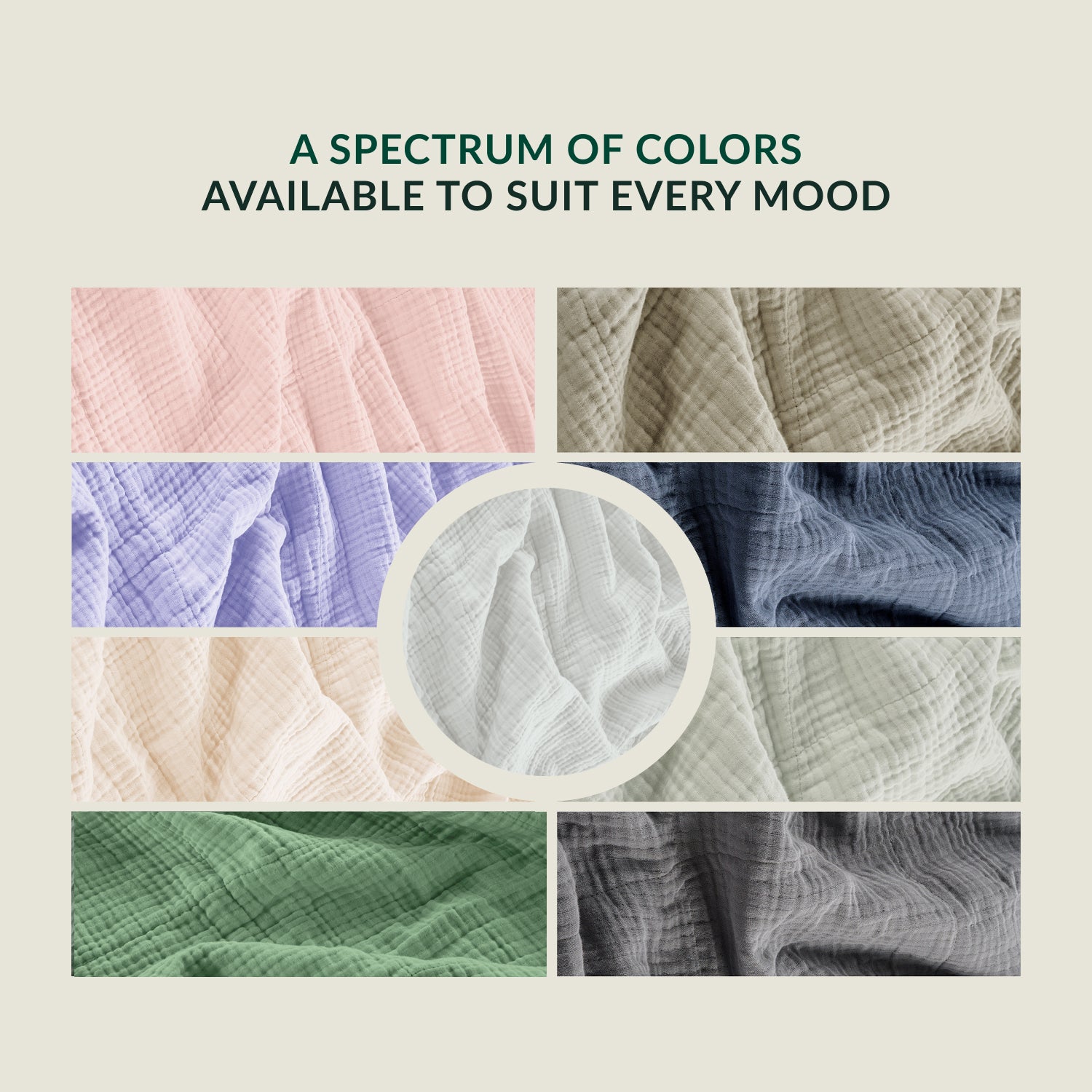 8 Layer Cotton Muslin Blanket - Fog