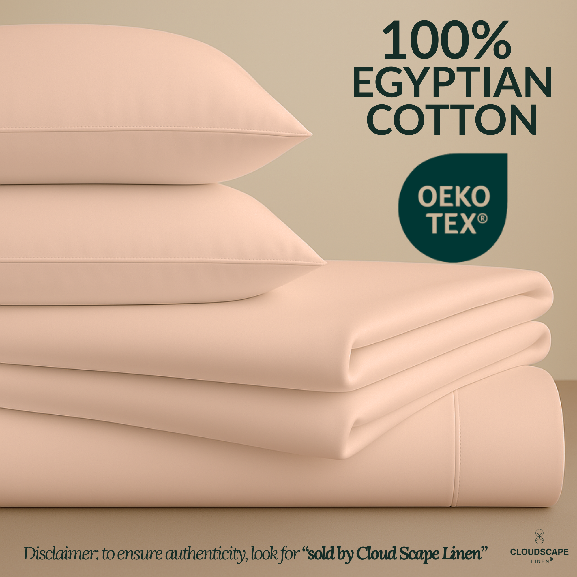 1000 Thread Count Egyptian Cotton : Sepia Rose Bedsheet Set