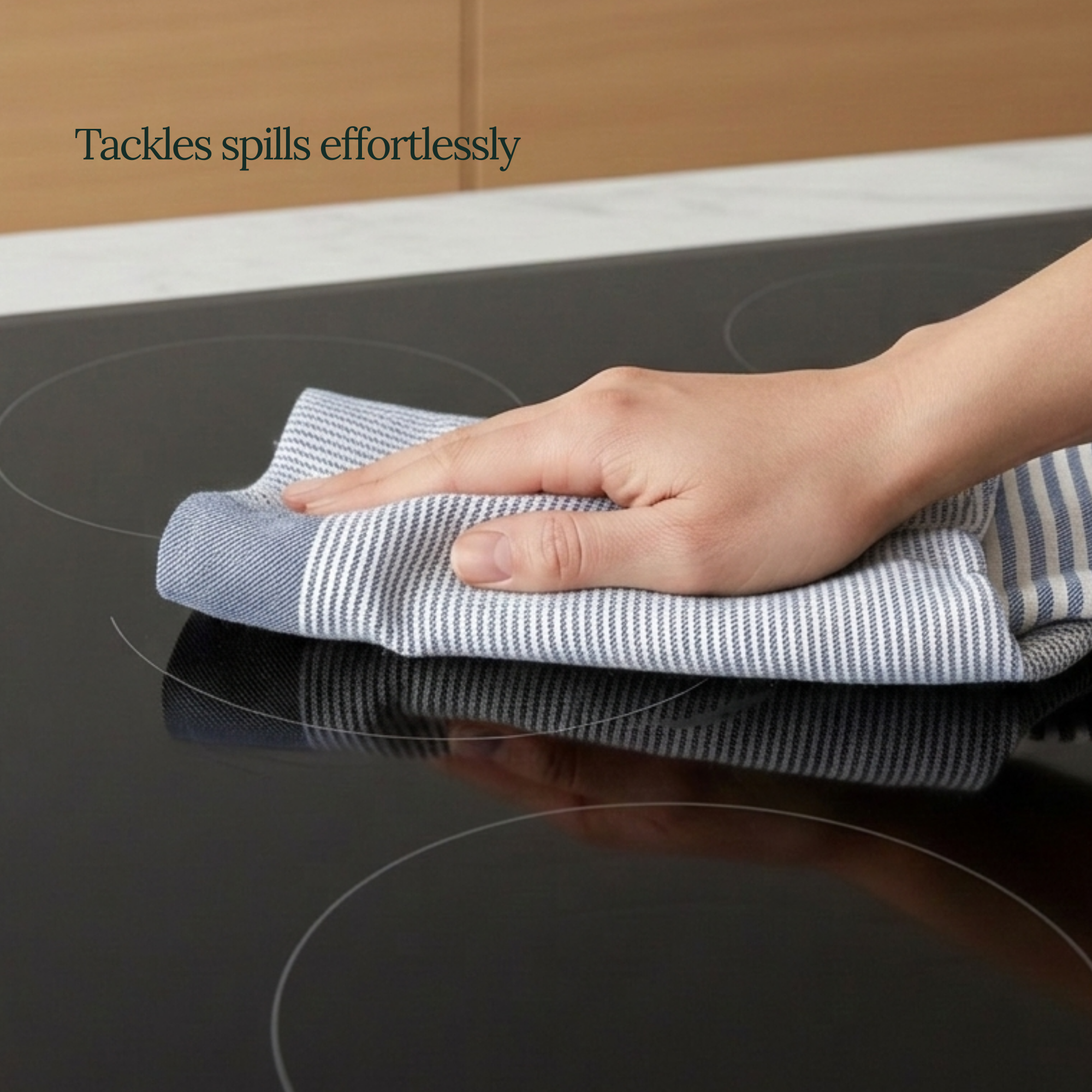 6-Piece Oversized Kitchen Towels: Indigo