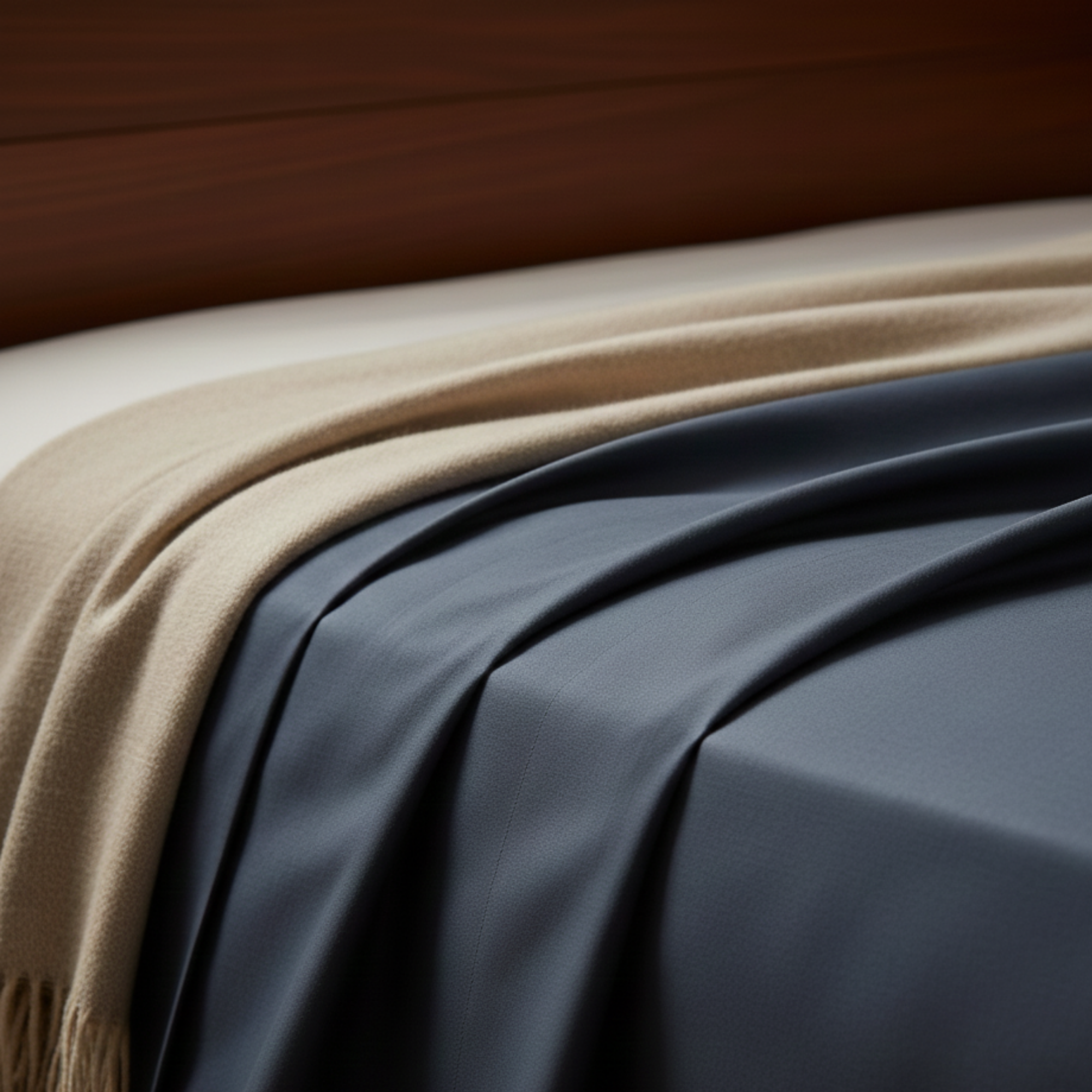 400 Thread Count Egyptian Cotton : Dark Denim Bedsheet Set