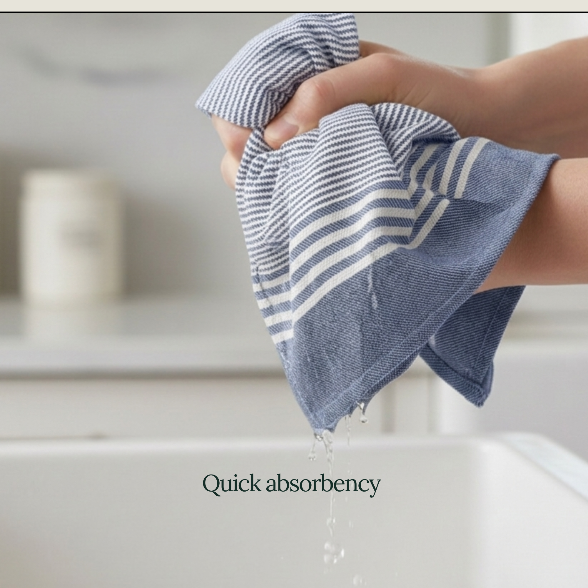 12-Piece Oversized Kitchen Towels: Indigo