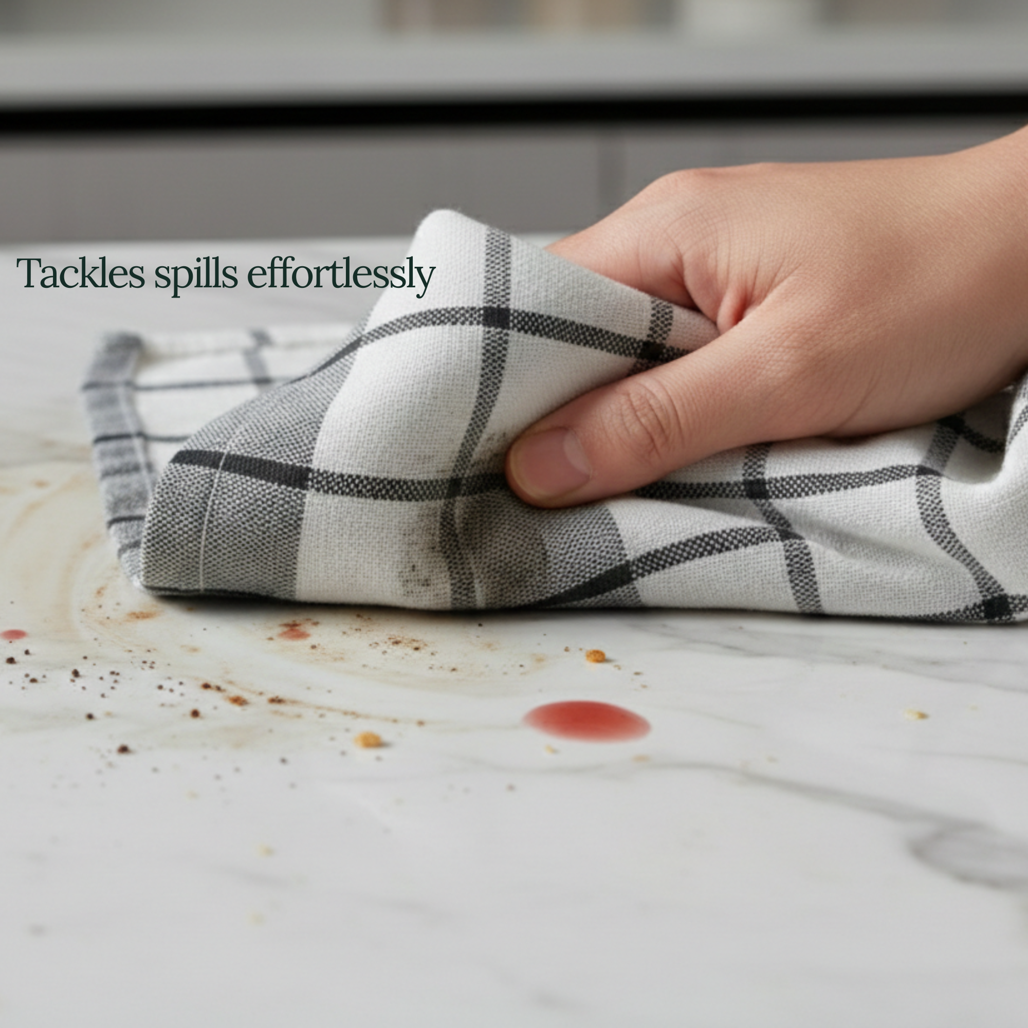 6-Piece Oversized Kitchen Towels - Grey