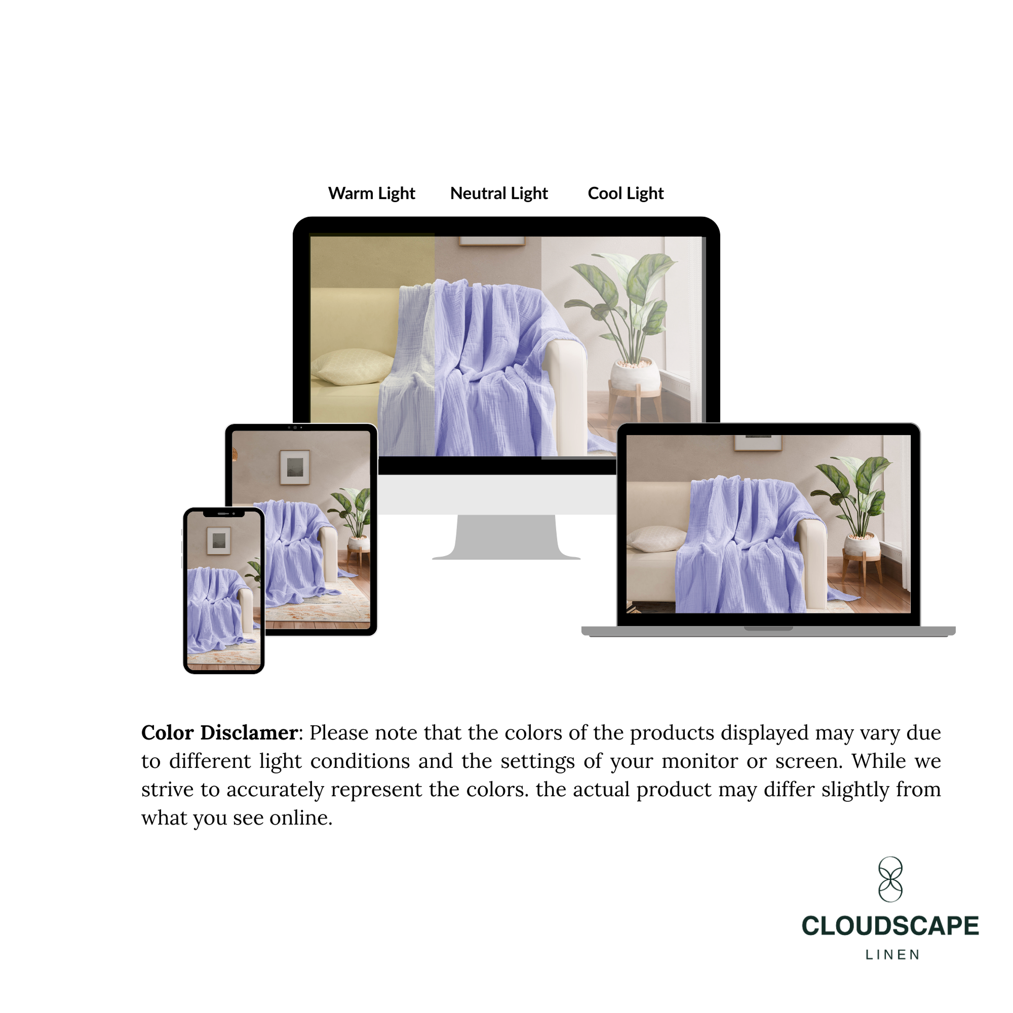 8 Layer Cotton Muslin Blanket - Lavender Blue