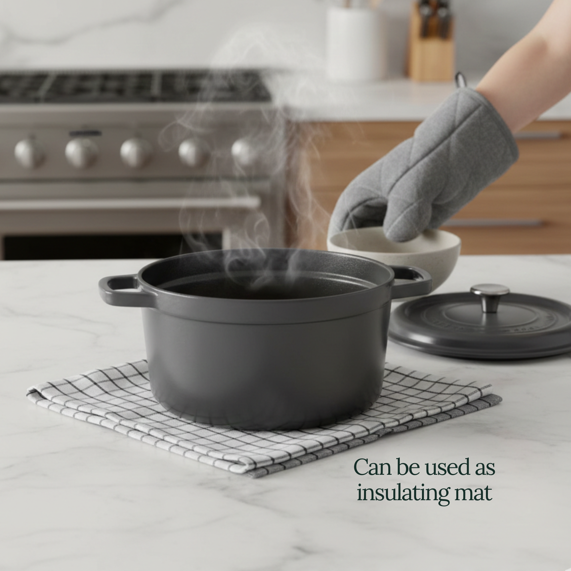 6-Piece Oversized Kitchen Towels - Grey