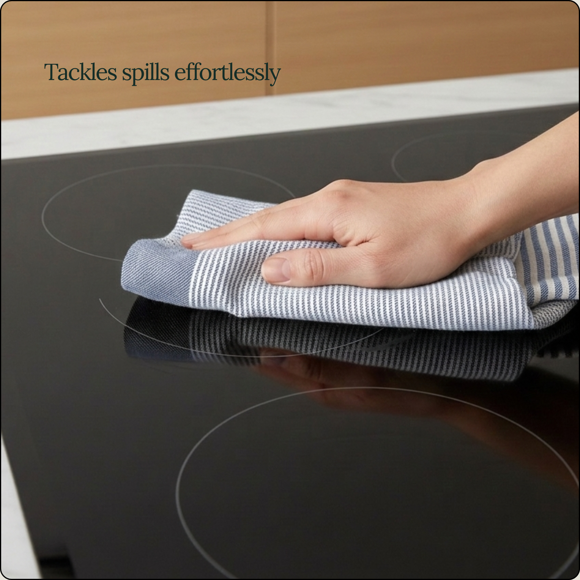 12-Piece Oversized Kitchen Towels: Indigo