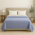 8 Layer Cotton Muslin Blanket - Lavender Blue