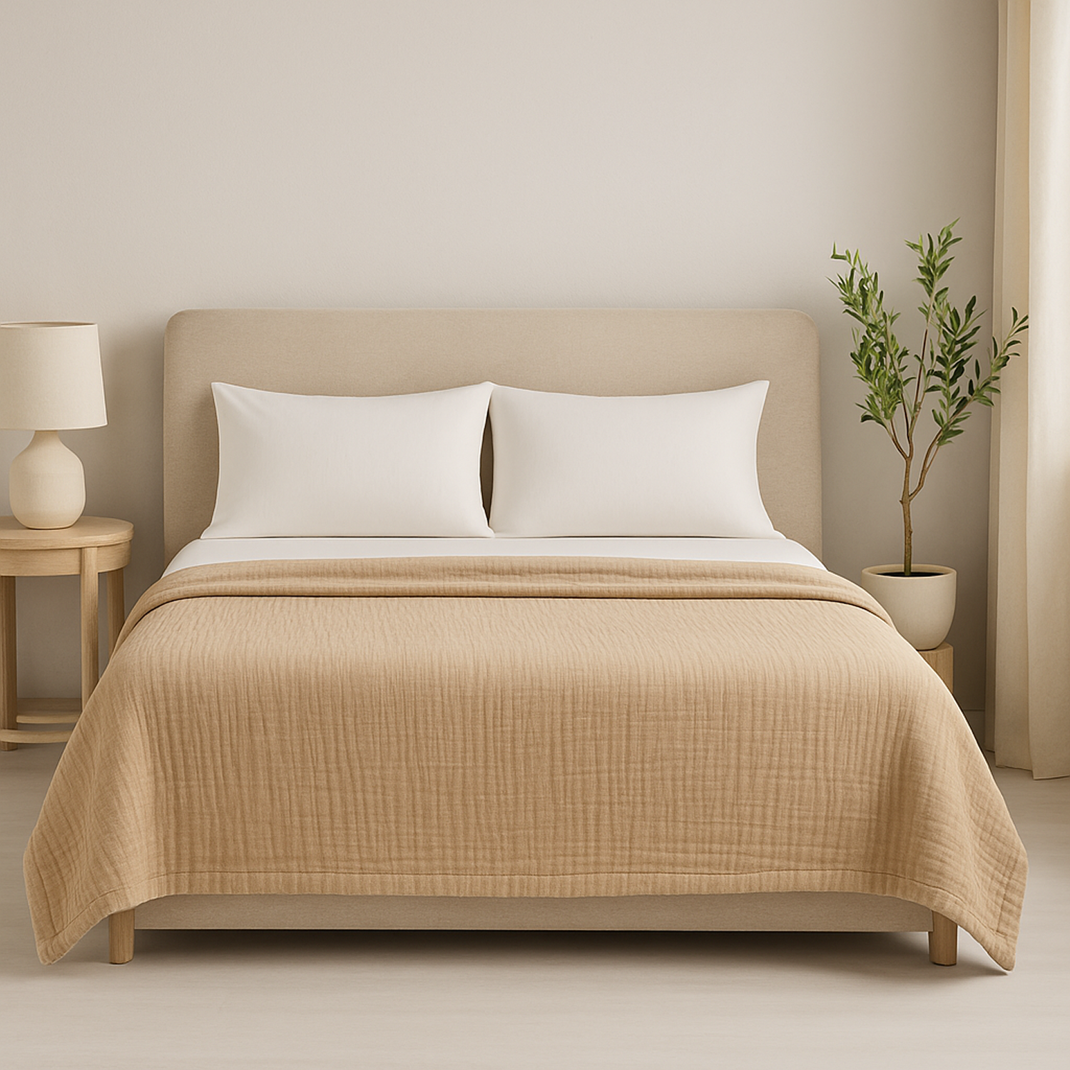 8 Layer Cotton Muslin Blanket - Fog