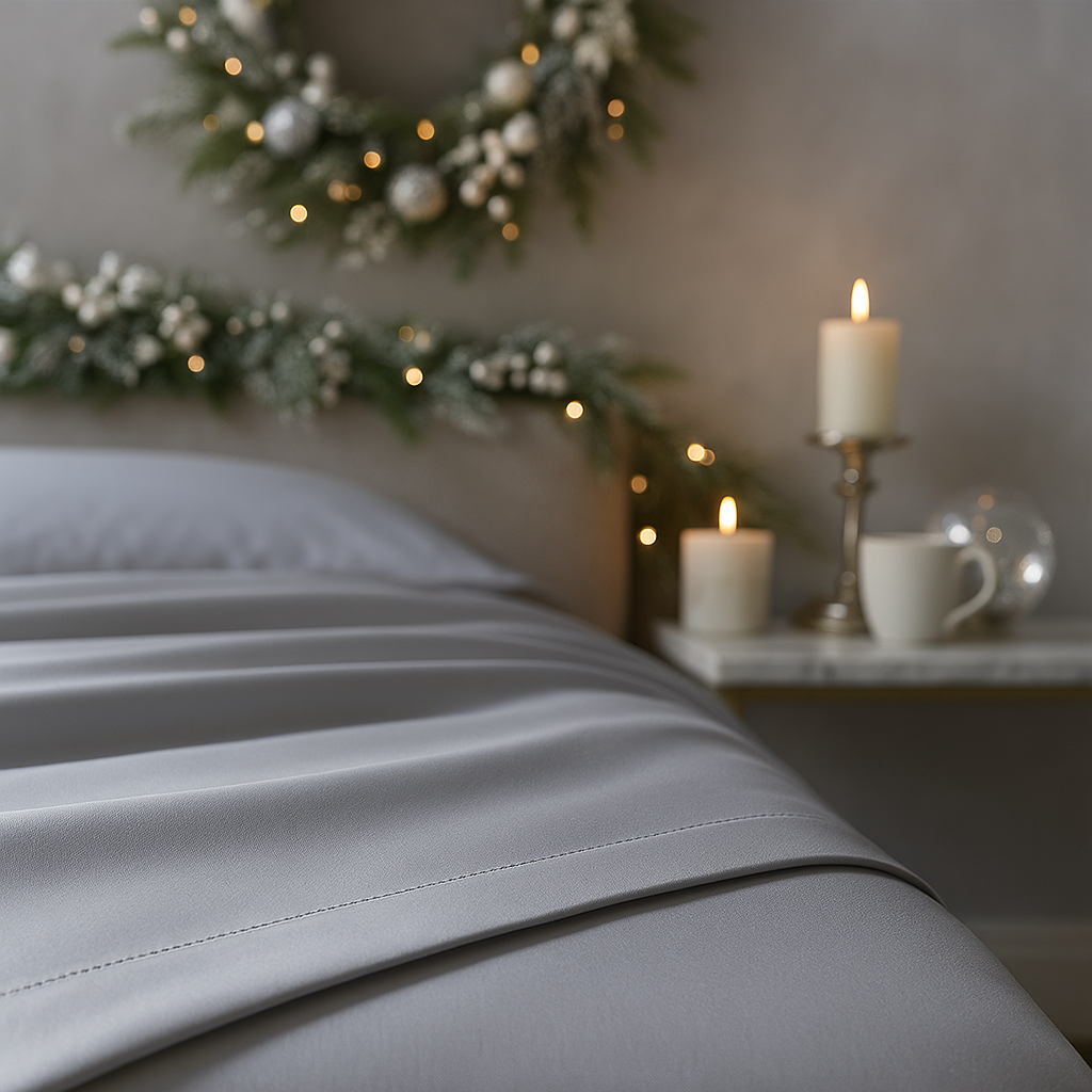 400 Thread Count Egyptian Cotton : Silver Bedsheet Set