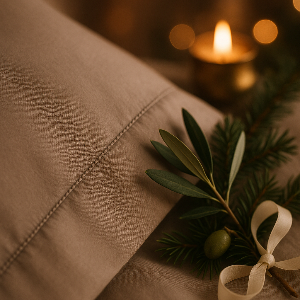 400 Thread Count Egyptian Cotton : Taupe Bedsheet Set