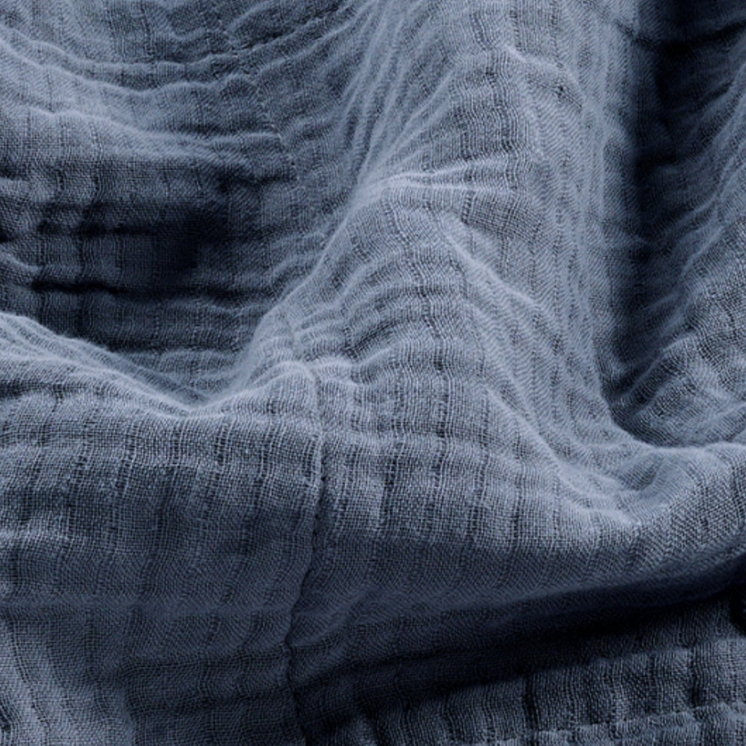 8 Layer Cotton Muslin Blanket - Ensign Blue
