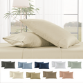 1000 Thread Count Egyptian Cotton : Ivory Pillow Case - 2 Piece