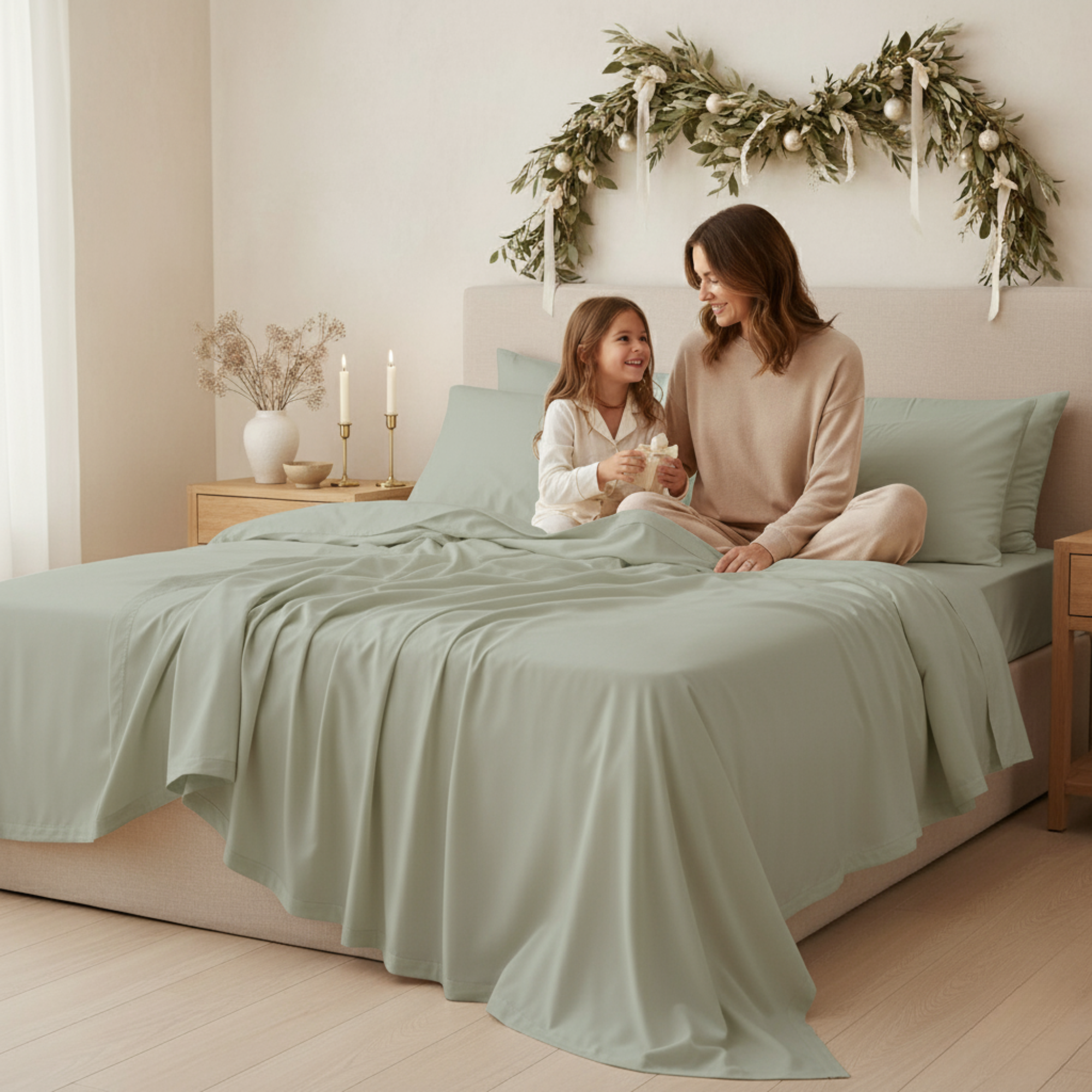 1000 Thread Count Egyptian Cotton : Mineral Bedsheet Set